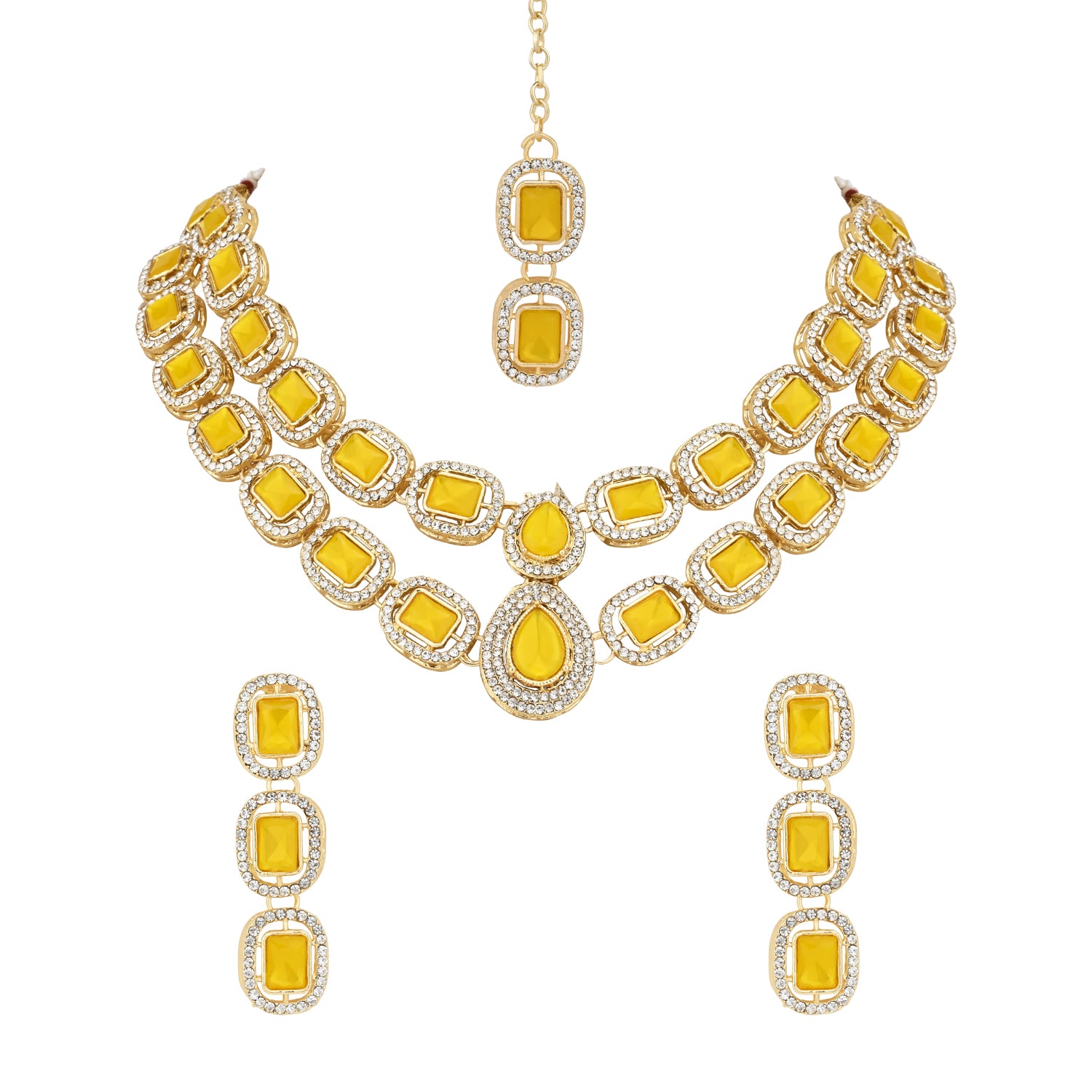 Parineeti Yellow Necklace set