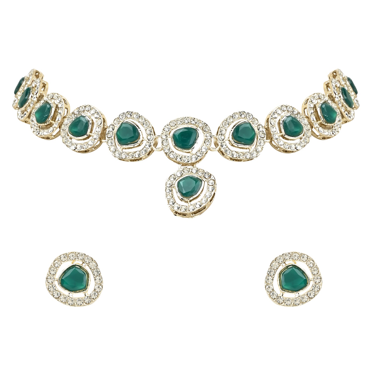 Soumya Green Necklace Set