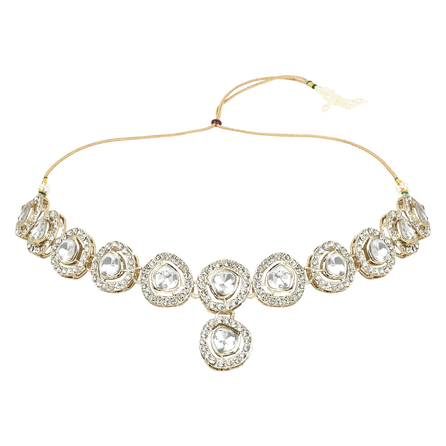 Soumya White Necklace Set