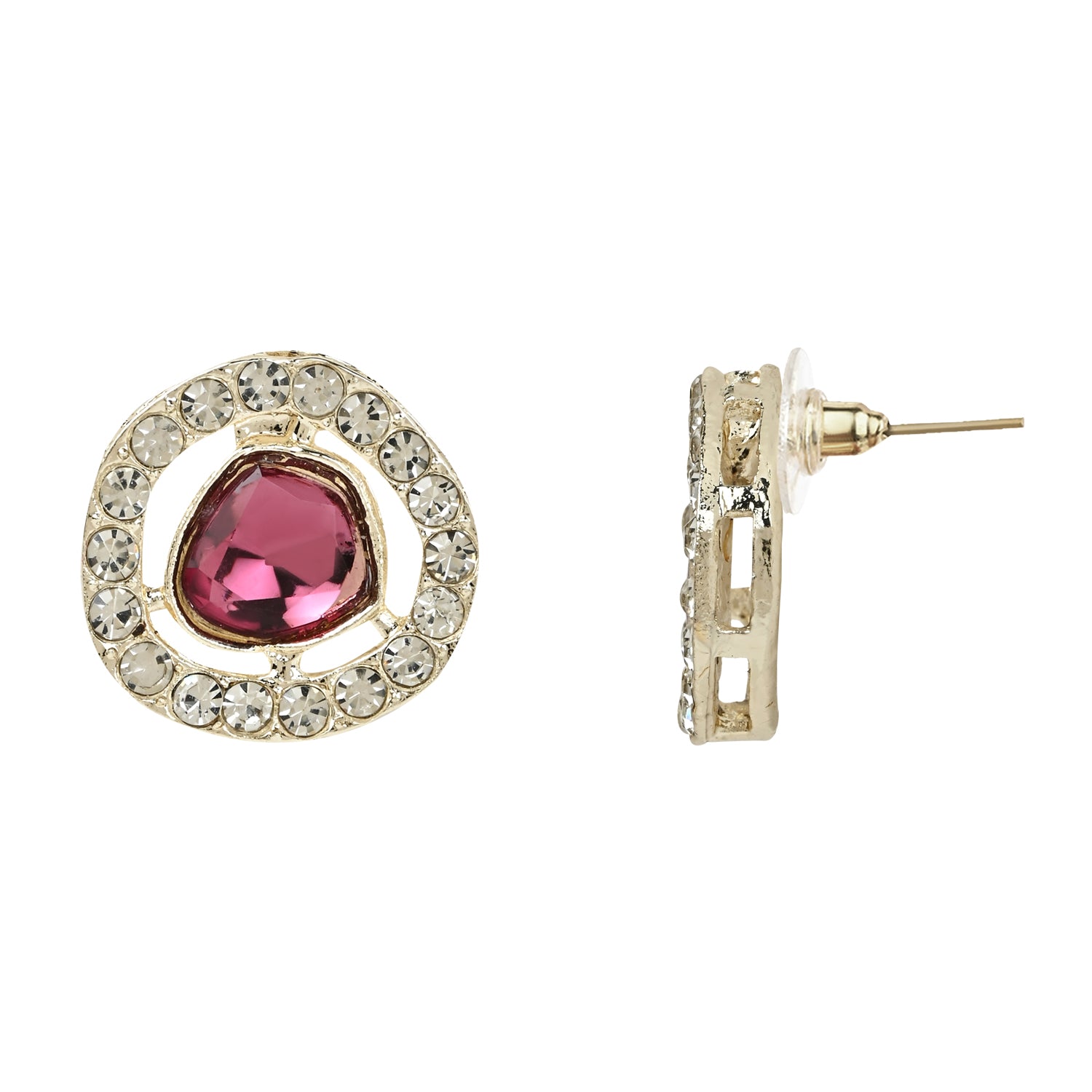 Soumya Wine Necklace Set