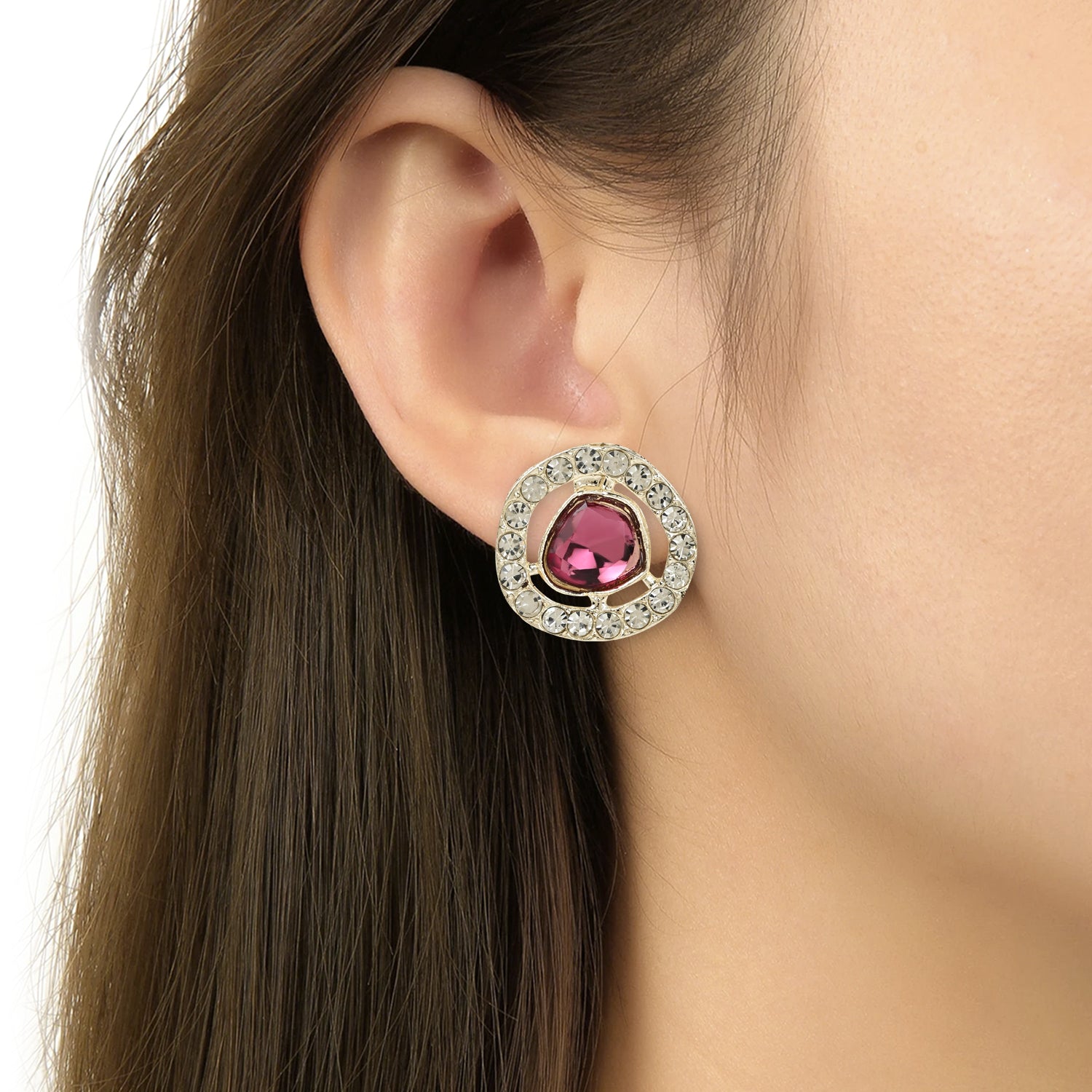 Soumya Wine Necklace Set