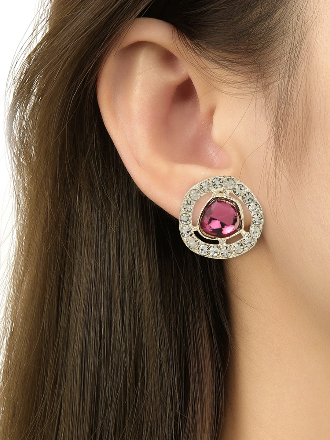 Soumya Wine Necklace Set