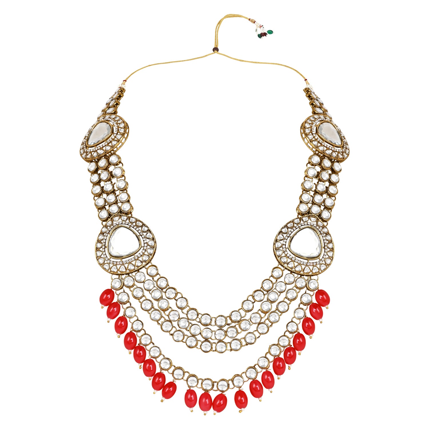 Archie Red Necklace Set