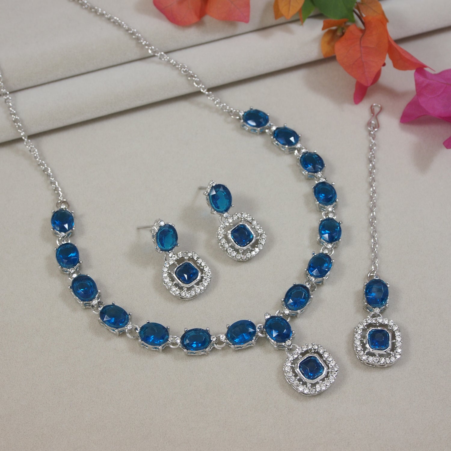 Sivanya Silver Montana Necklace Set