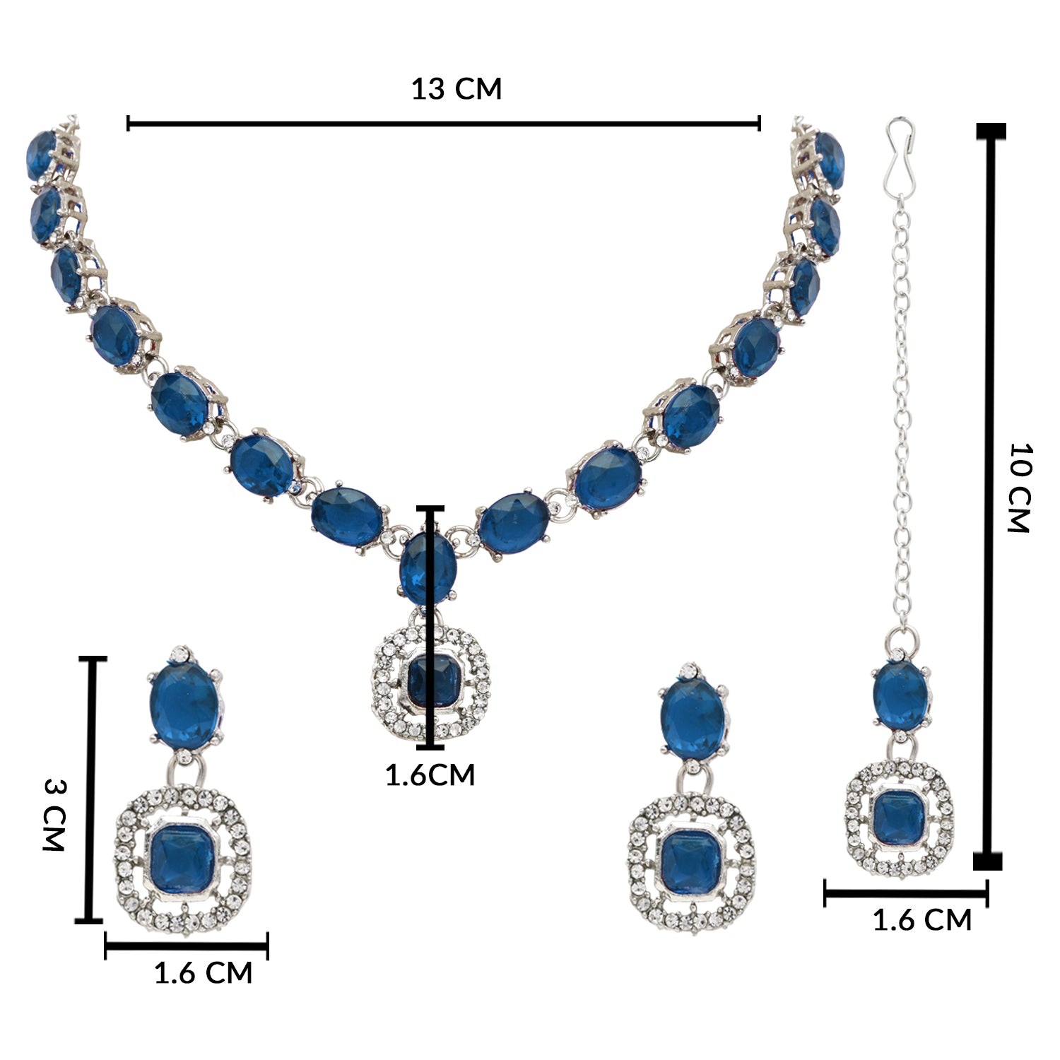Sivanya Silver Montana Necklace Set