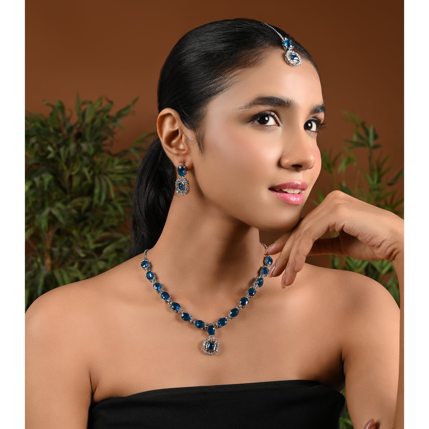 Sivanya Silver Montana Necklace Set