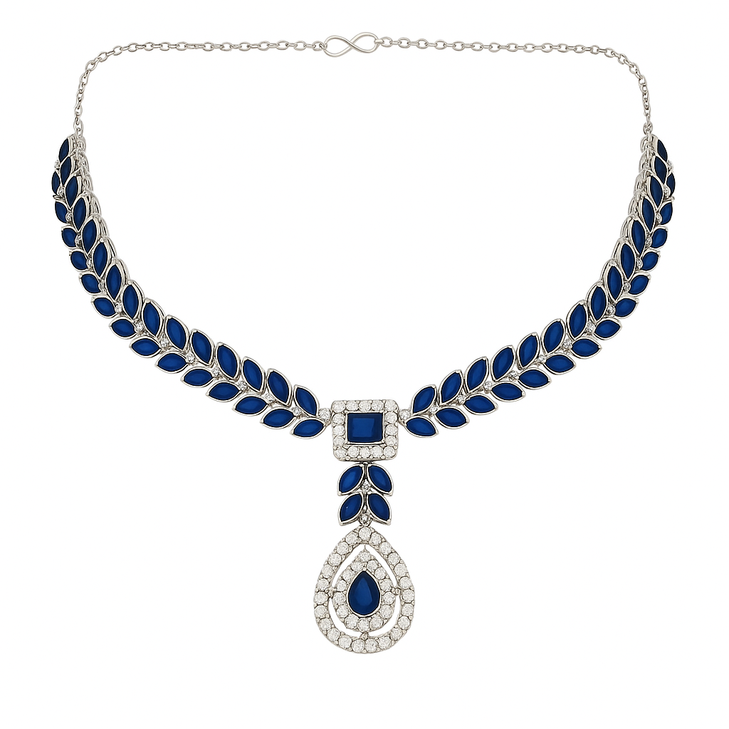 Kivisha Silver Montana Necklace Set