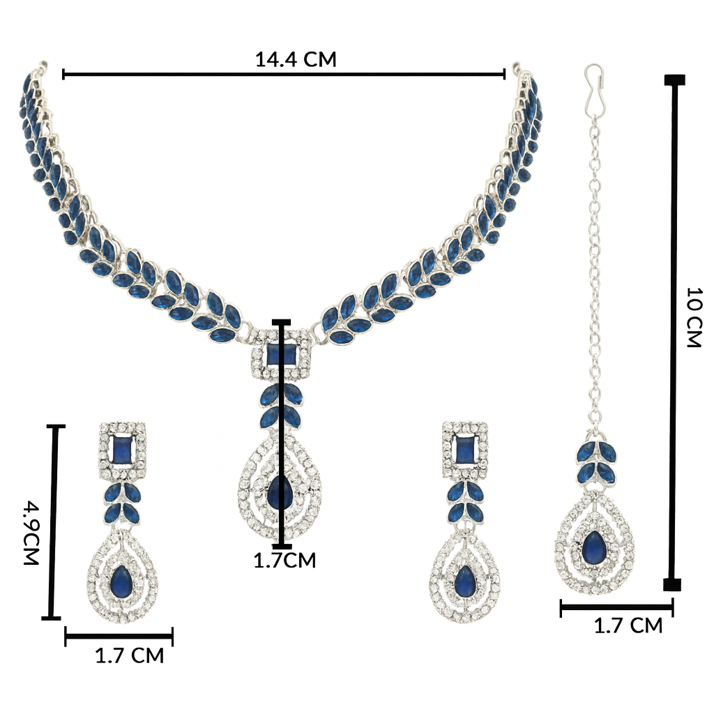 Kivisha Silver Montana Necklace Set