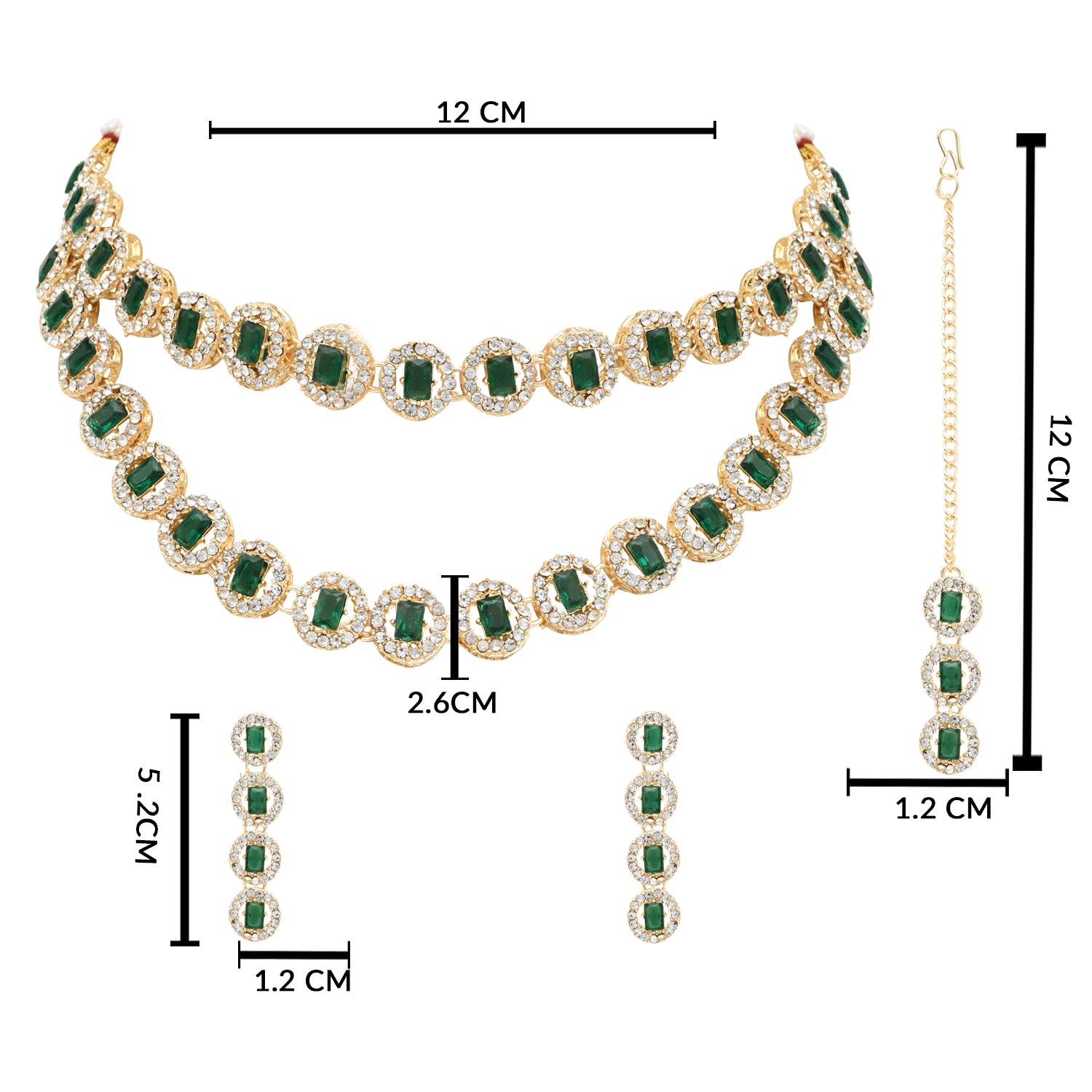 Ishvira Green Necklace Set