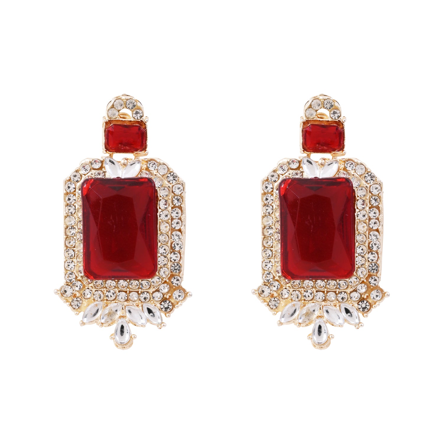 Vrinaya Maroon Necklace Set