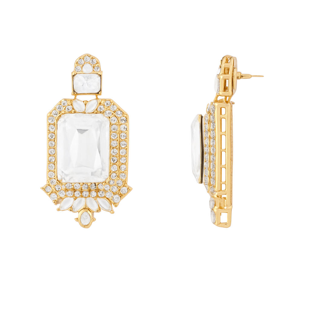 Vrinaya White Necklace Set