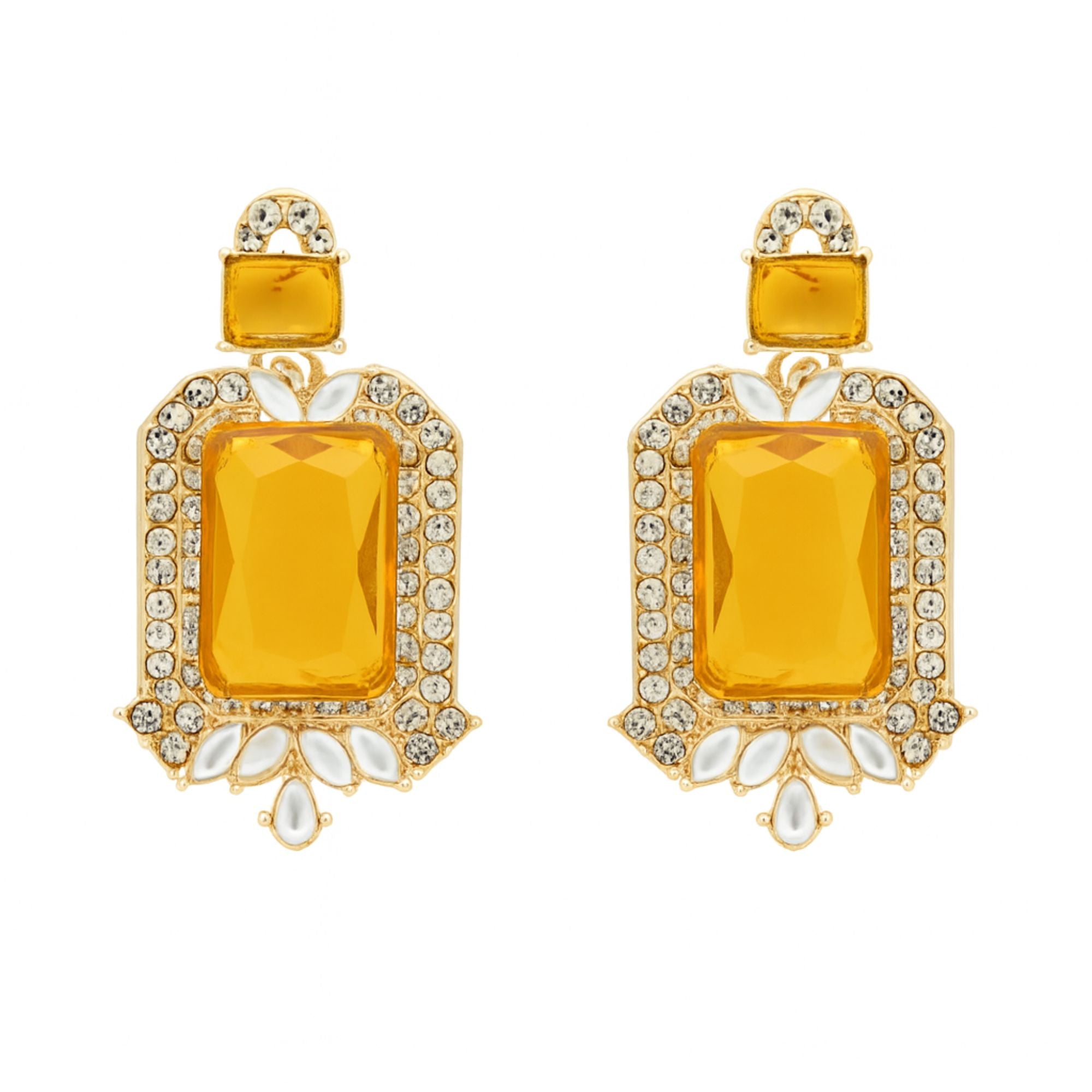 Vrinaya Yellow Necklace Set