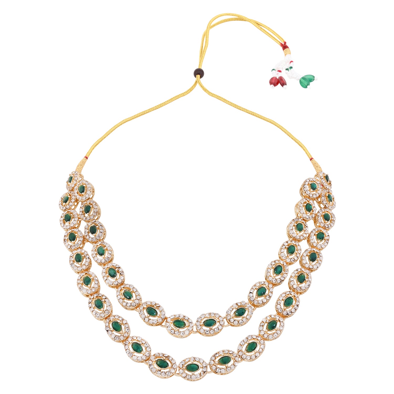Ziyana Green Necklace Set