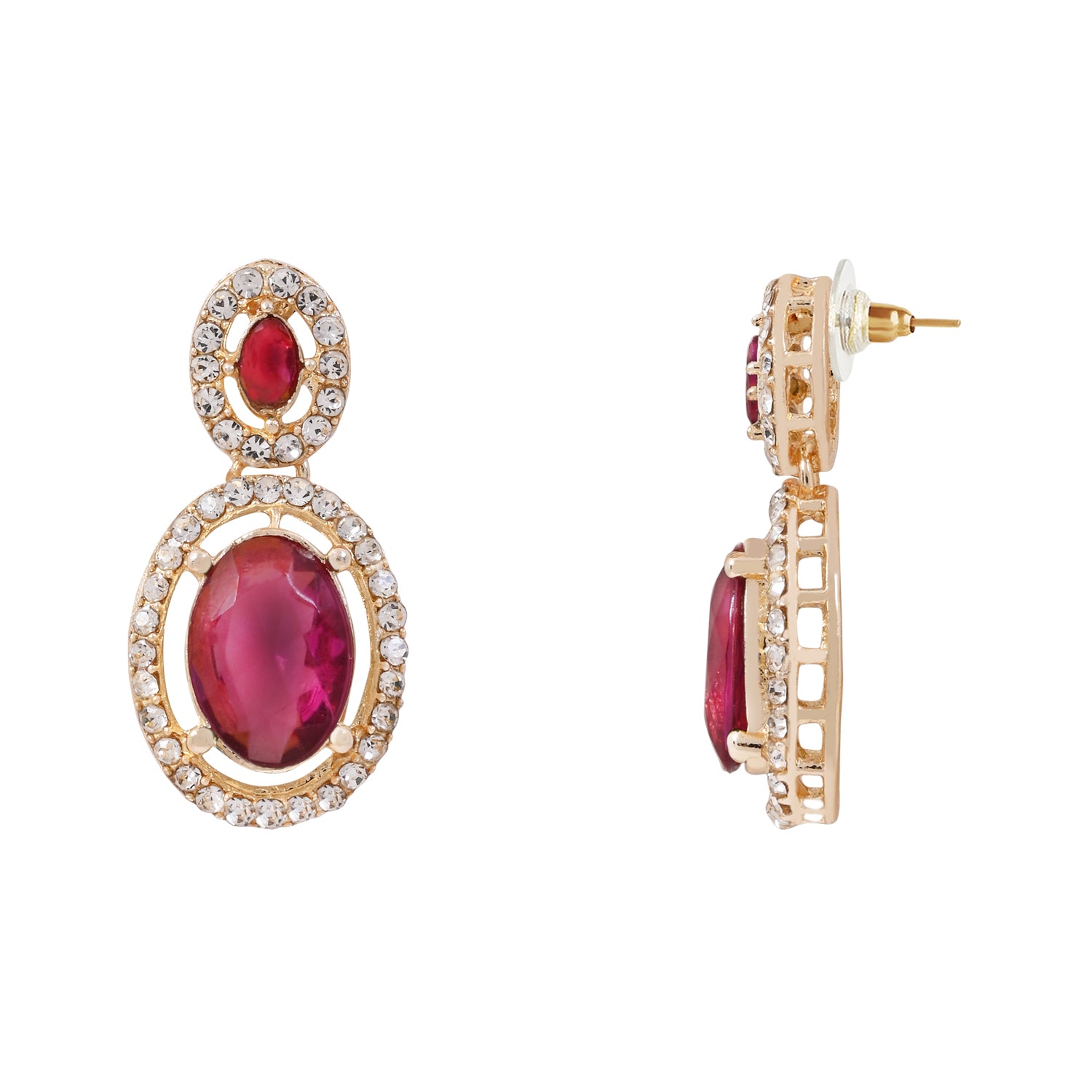 Ziyana Wine Necklace Set