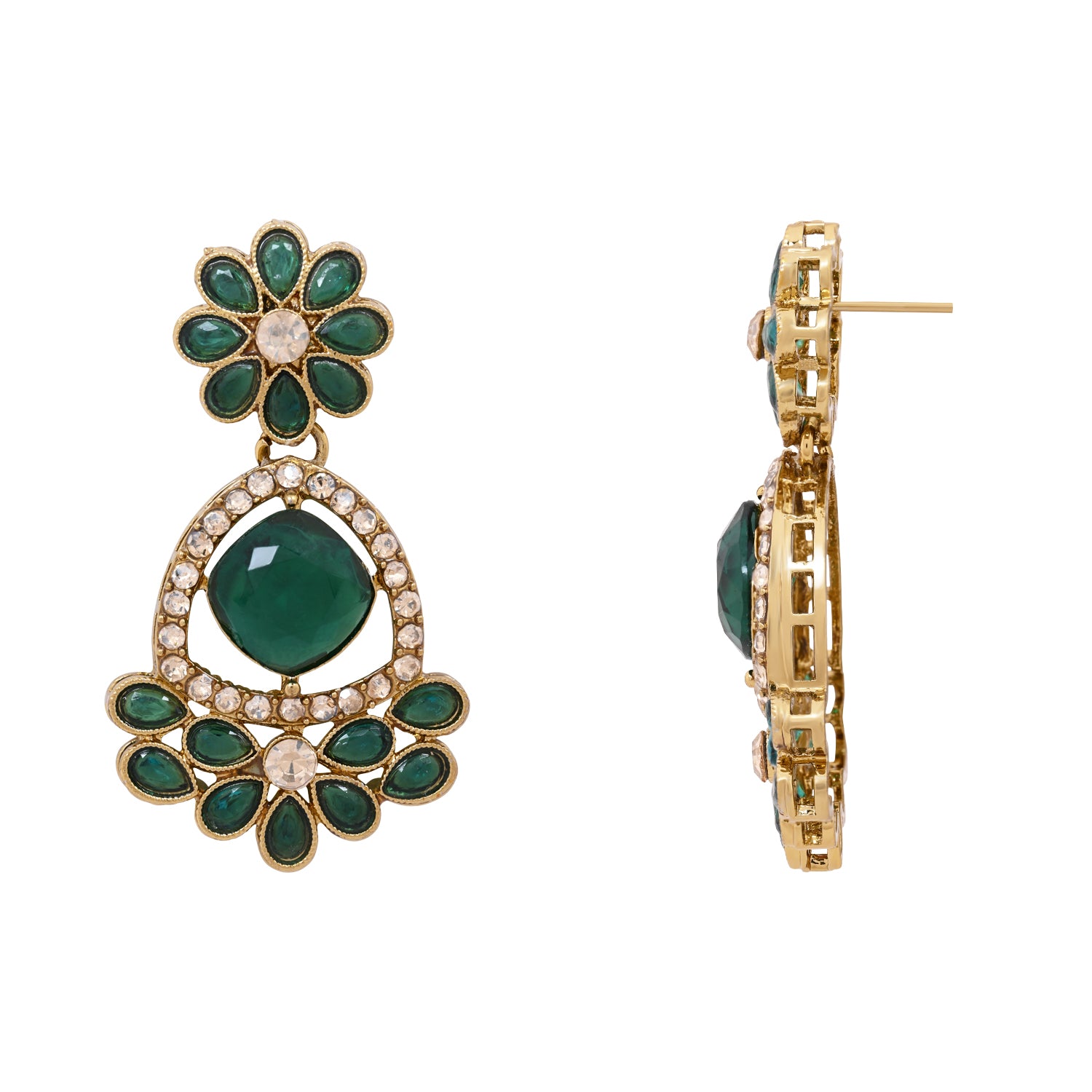 Aryahi - Bold Green Necklace Set