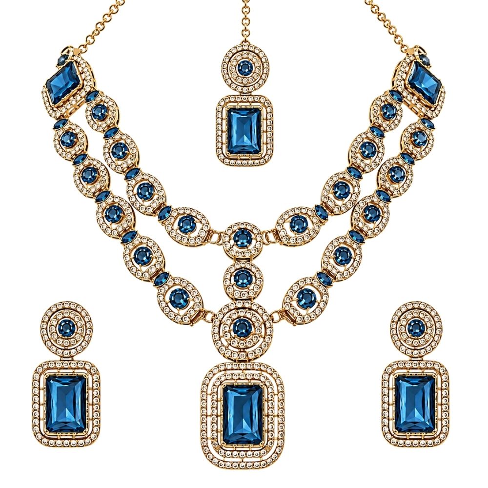 Divyani - Montana Kundan Statement Necklace Set