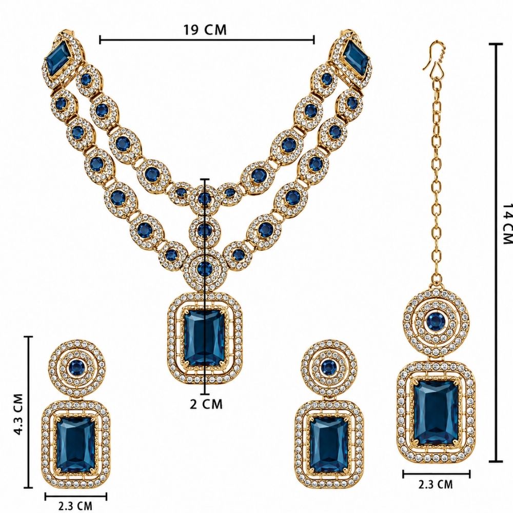 Divyani - Montana Kundan Statement Necklace Set