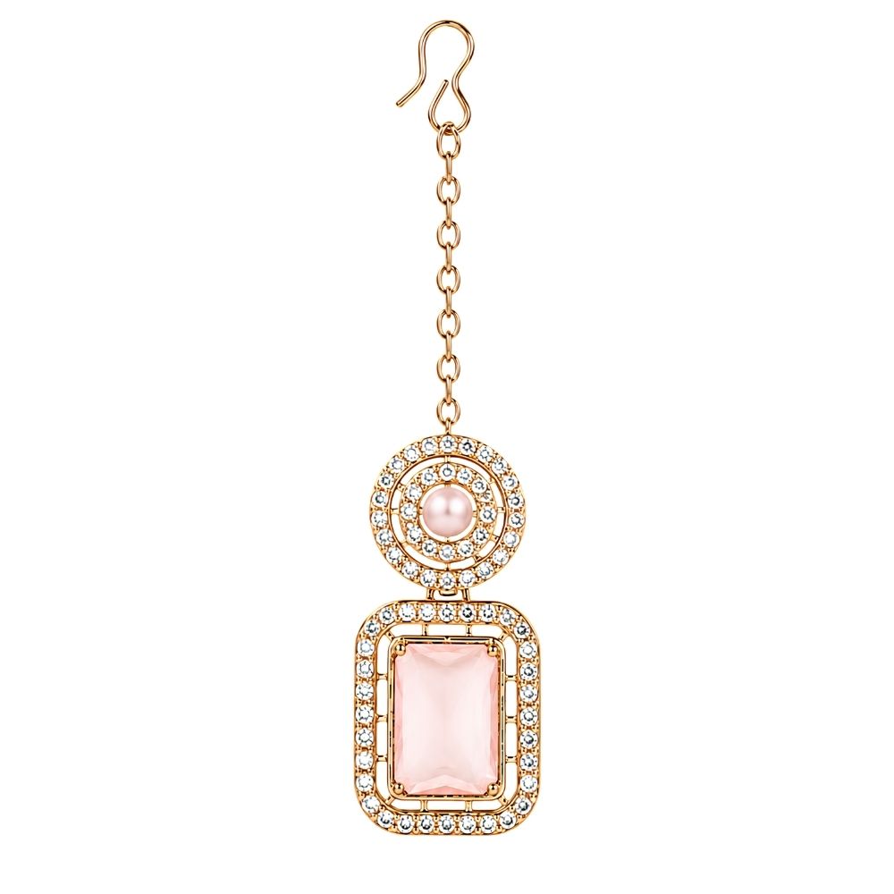 Divyani - Pink Kundan Statement Necklace Set