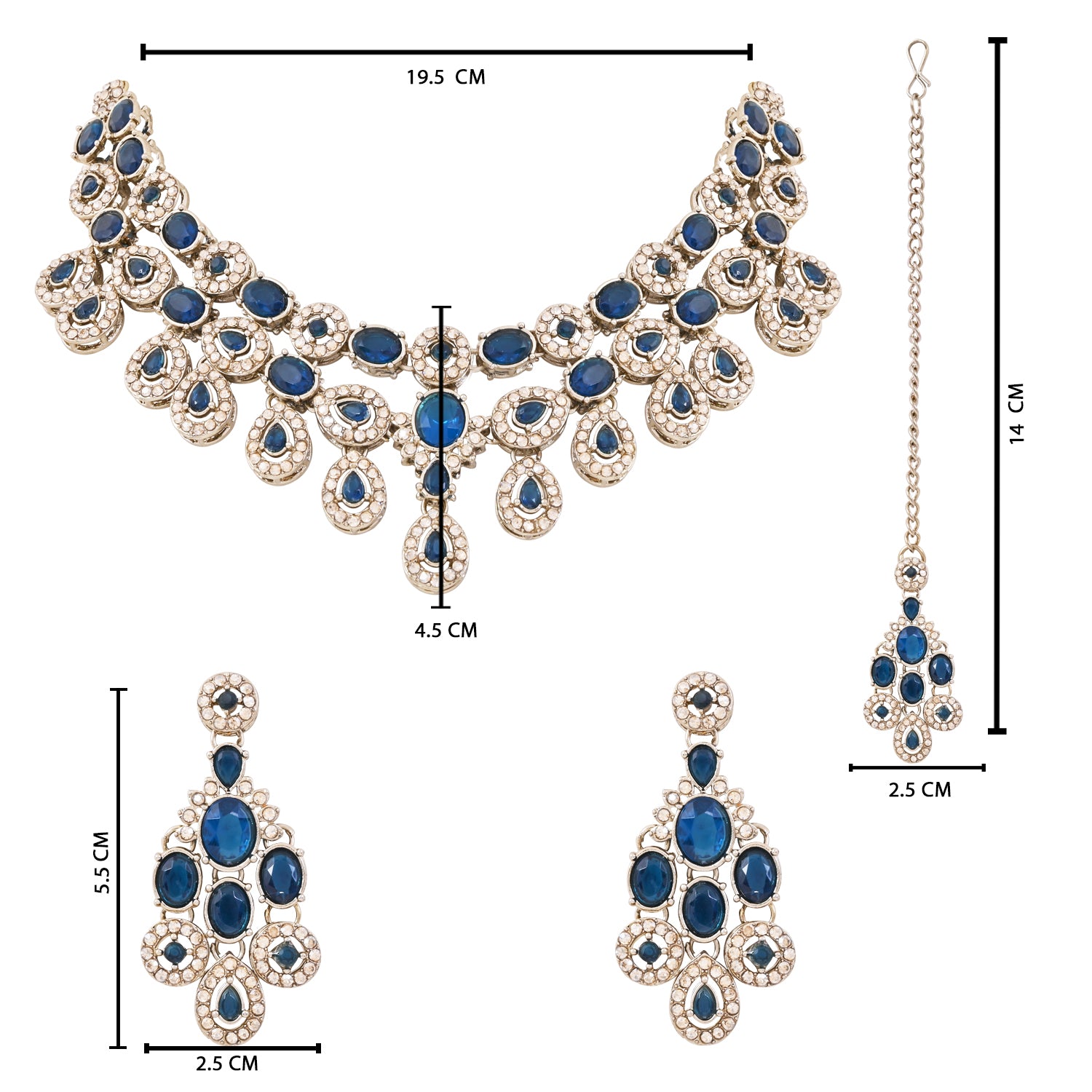 Nayesha - Vintage Montana Kundan Bridal Necklace Set