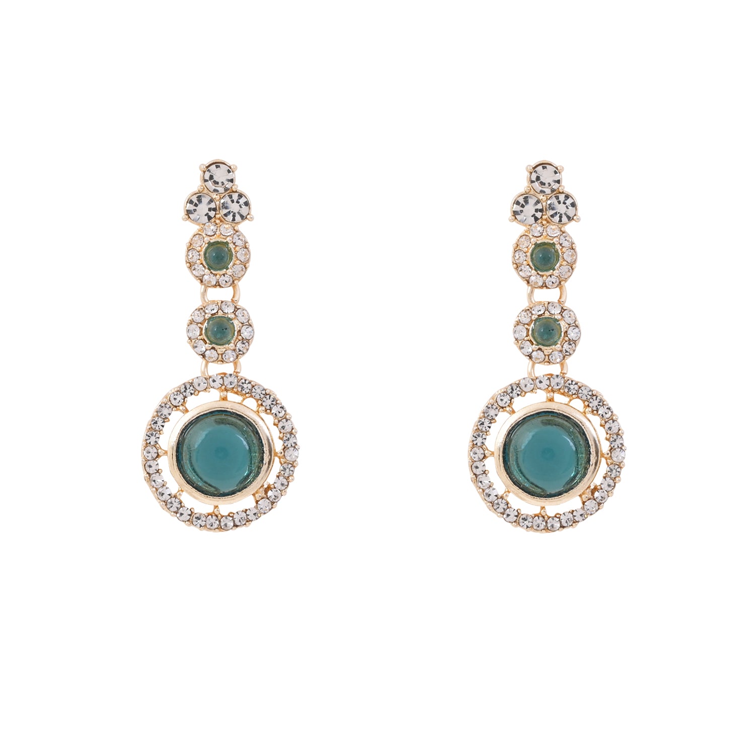 Shravi - Green Kundan Necklace Set