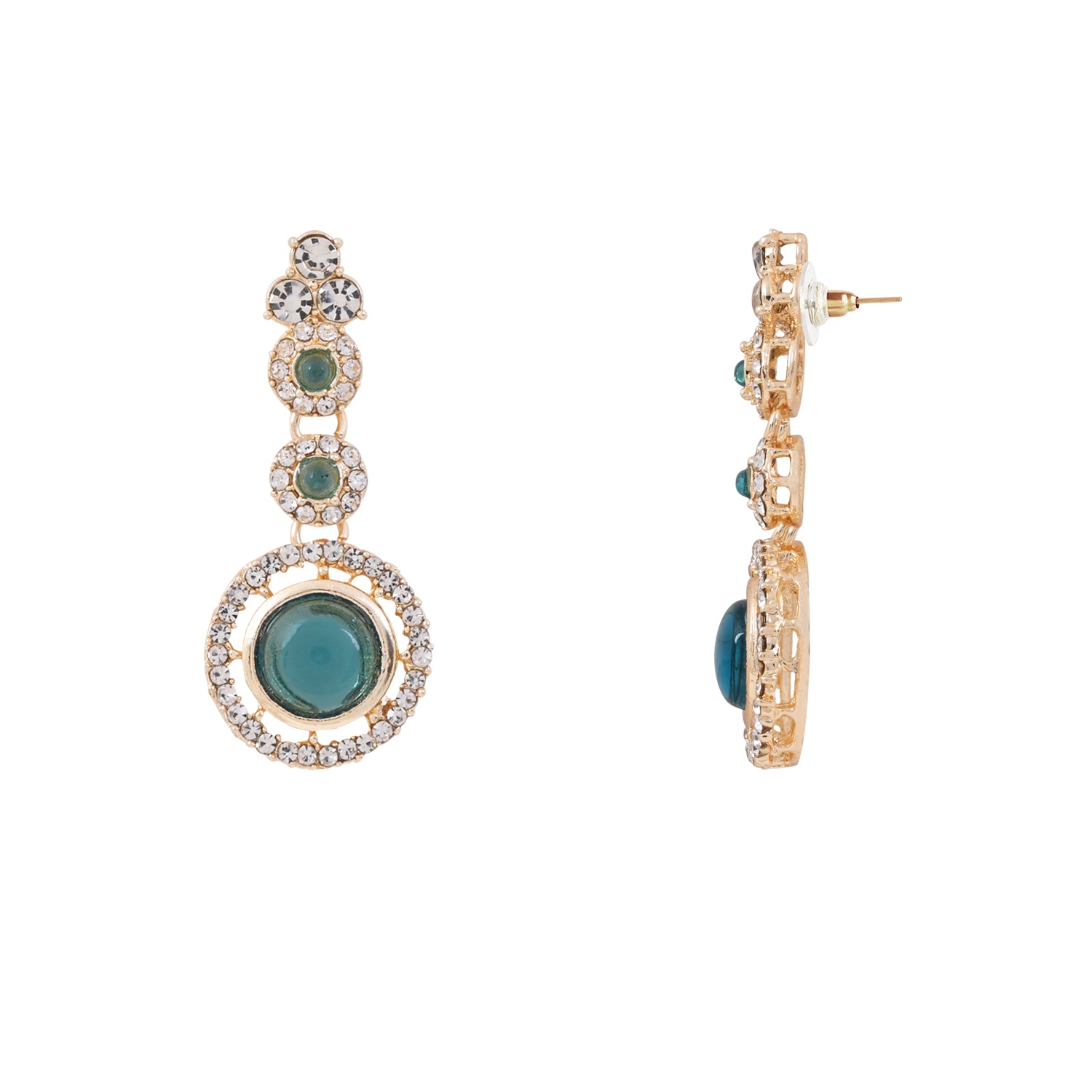 Shravi - Green Kundan Necklace Set