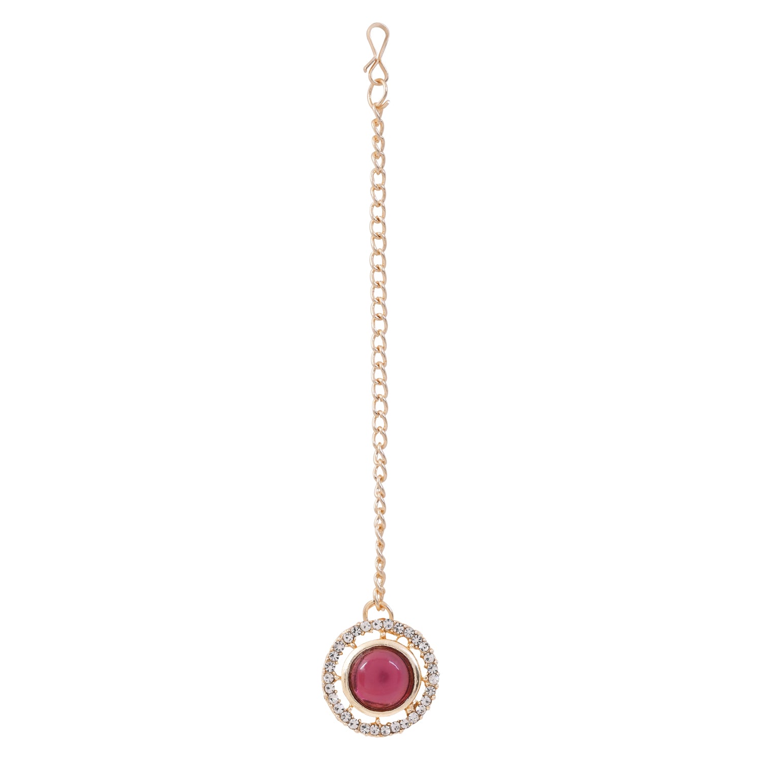 Shravi - Wine Kundan Necklace Set