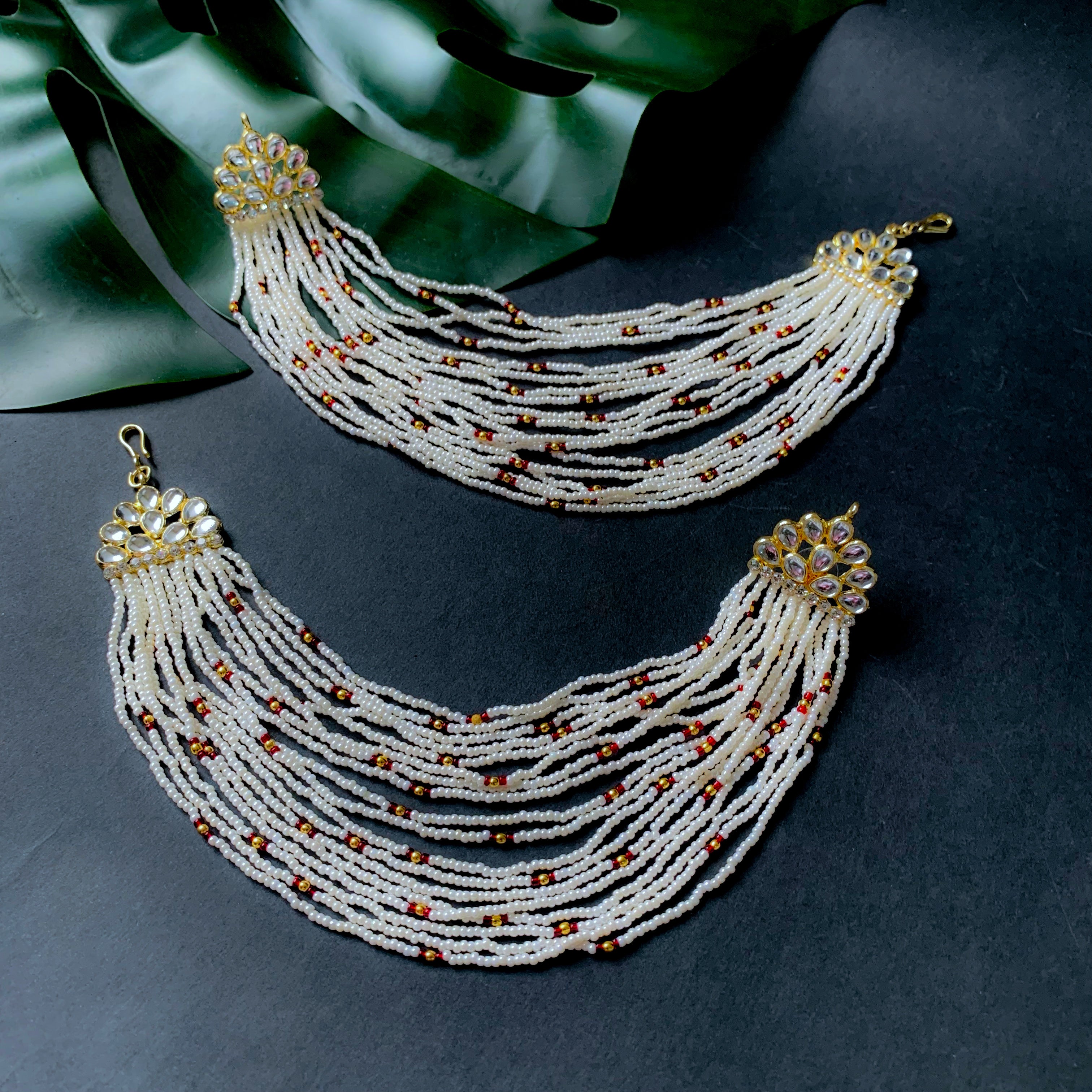 PRALAMBIKA Maroon Earrings