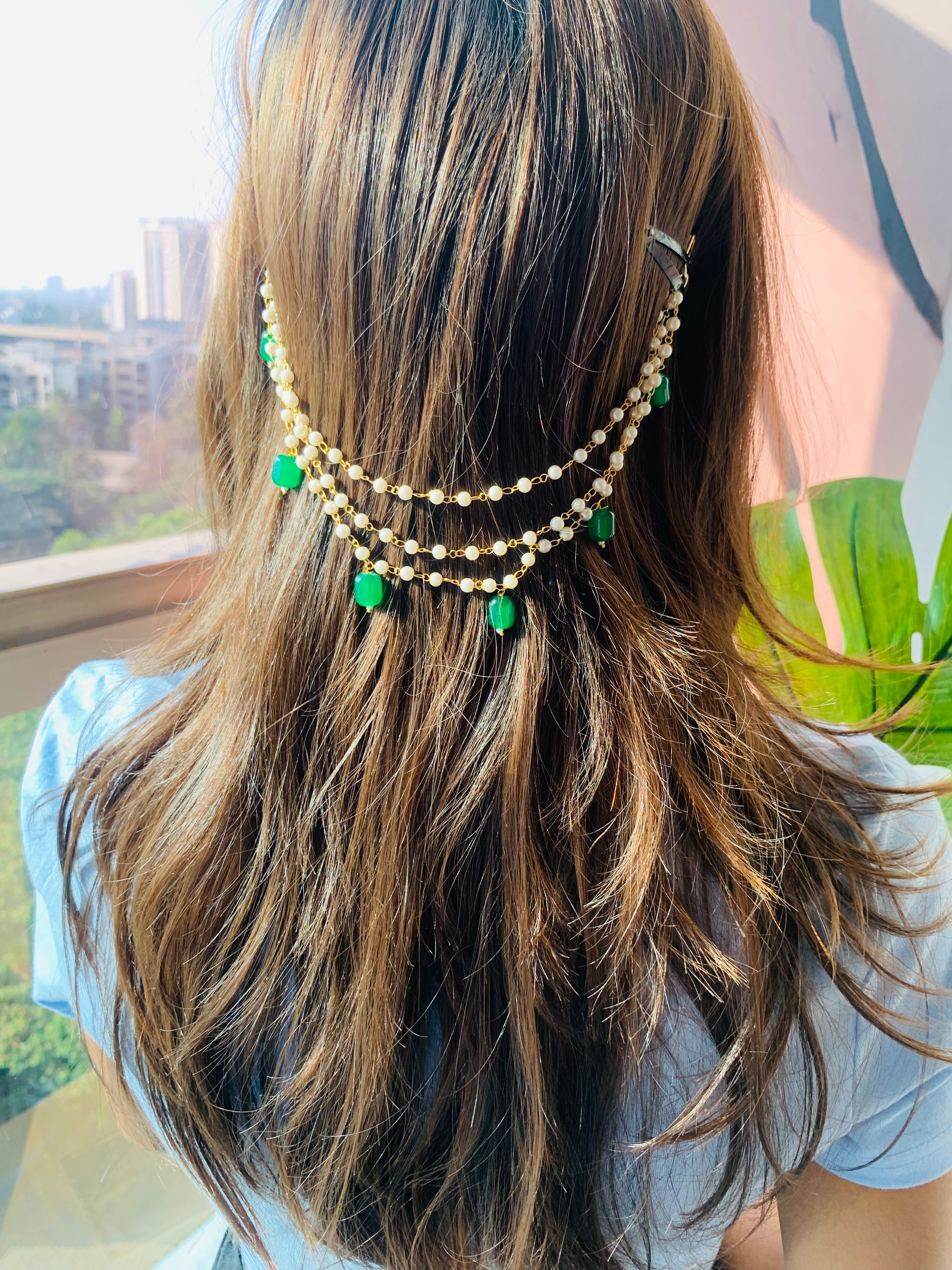 Piyusha Pearl HairChain