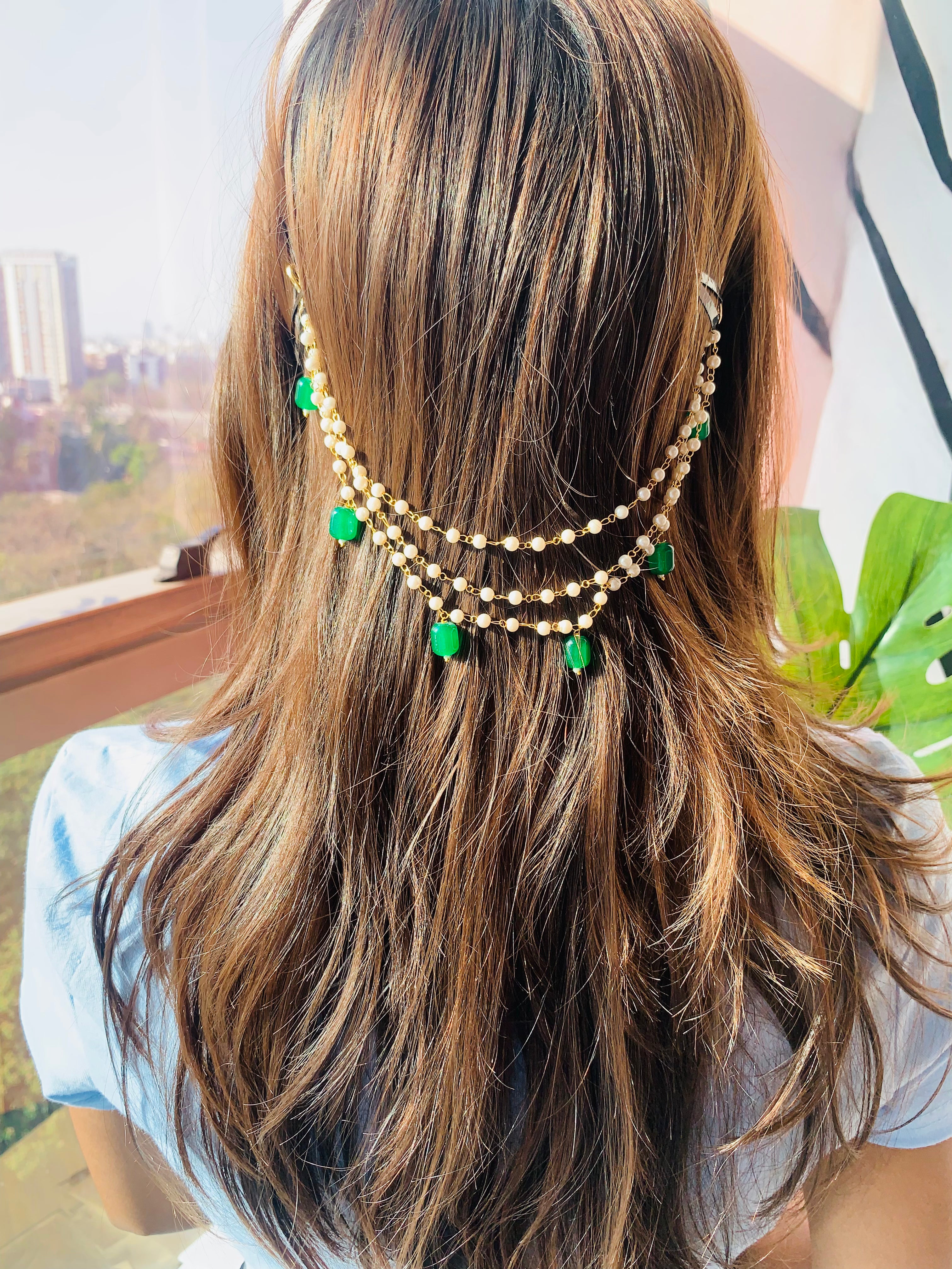 Piyusha Pearl HairChain