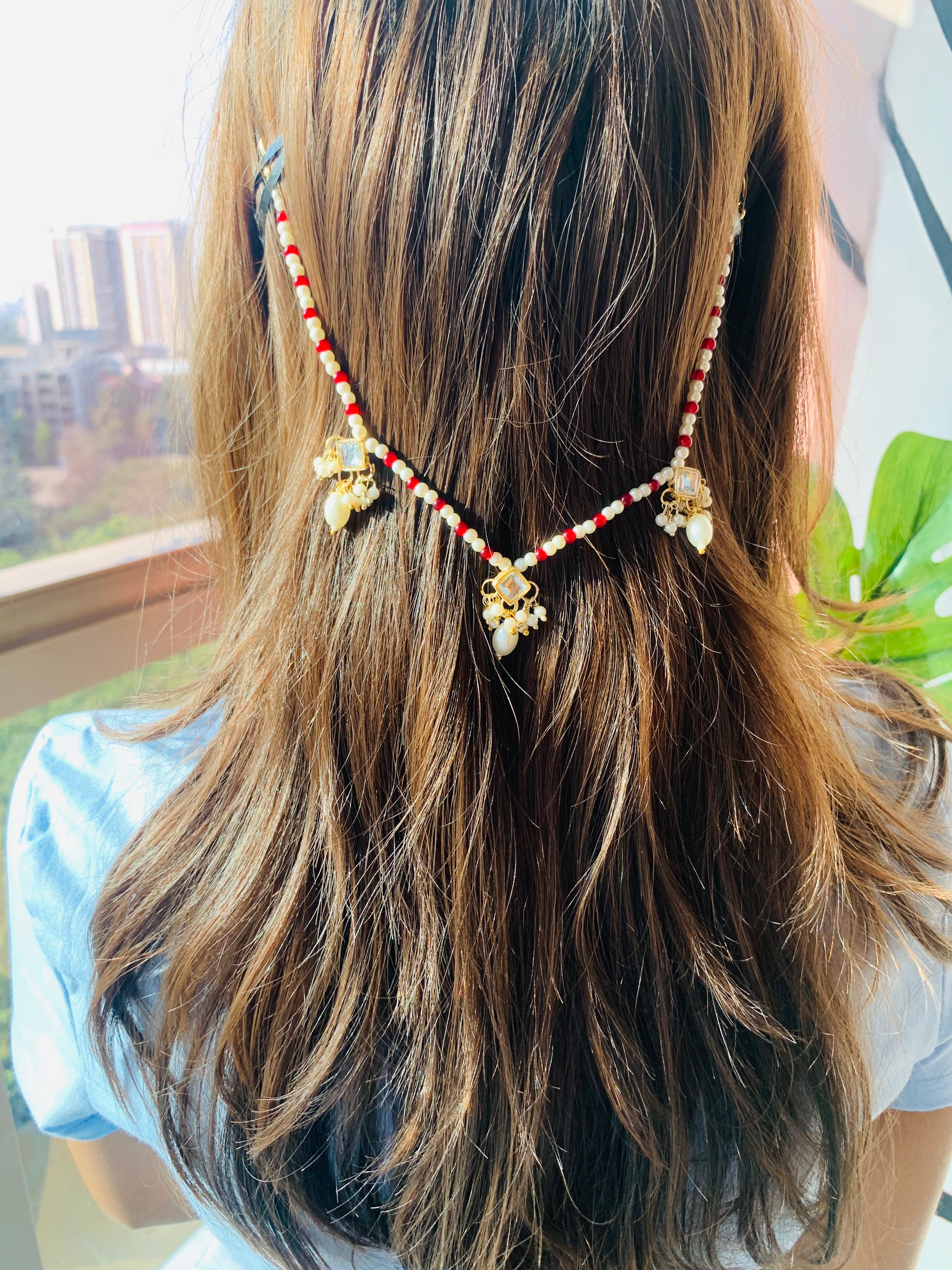 Savya Pearl HairChains