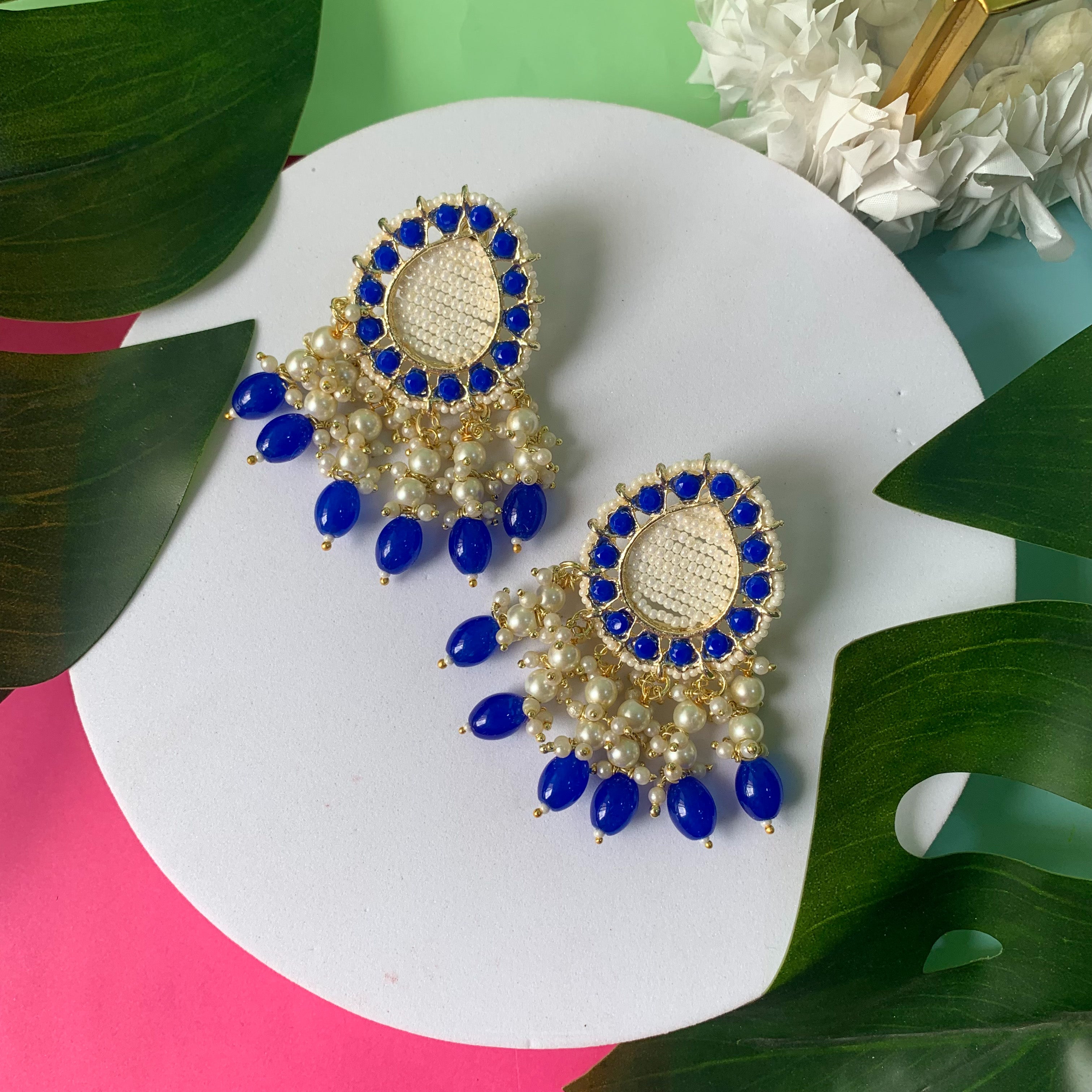 Farha Blue Earrings