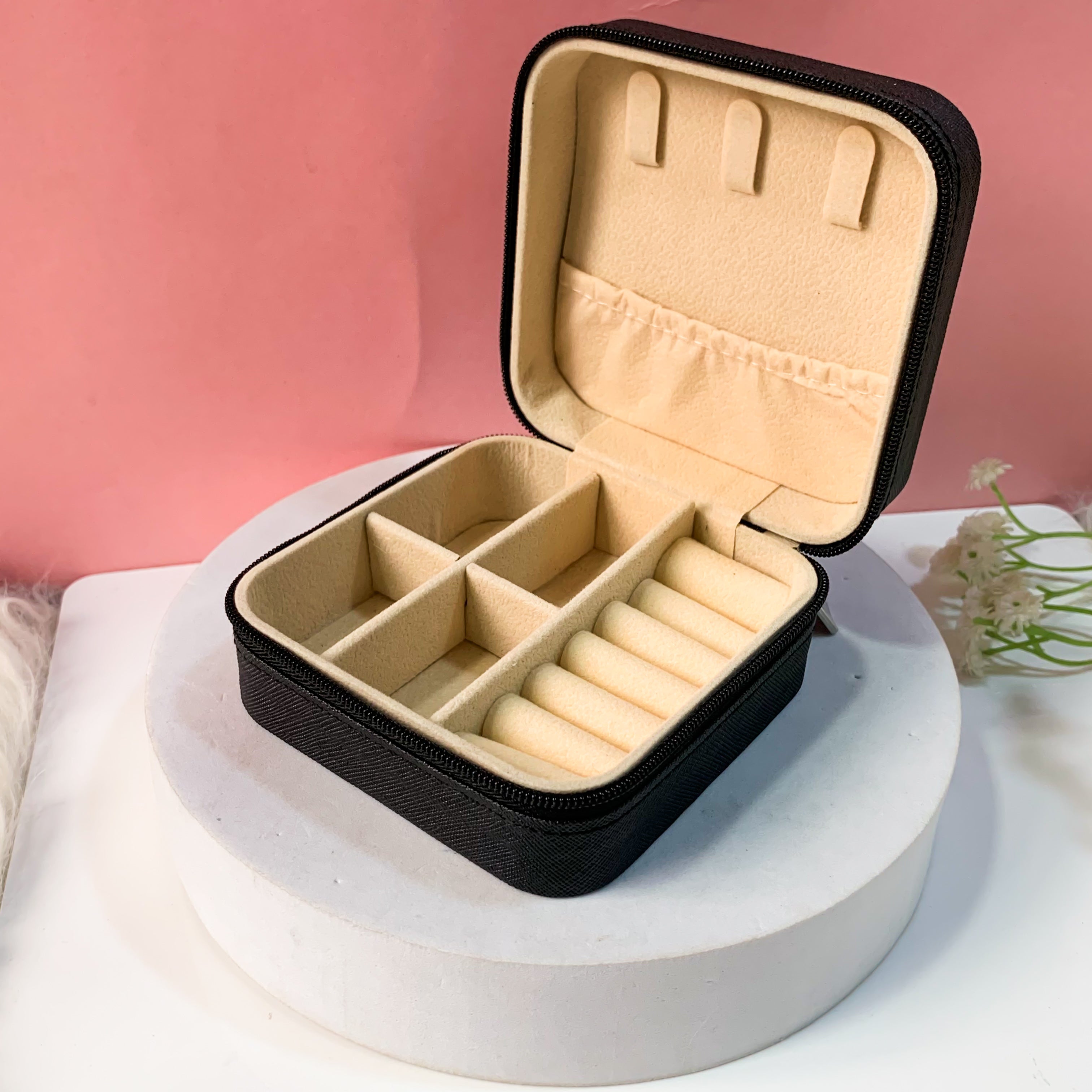 Portable Black Jewellery Organiser