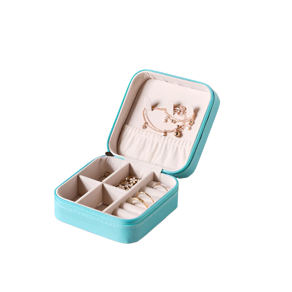 Portable Sea Green Jewellery Organiser
