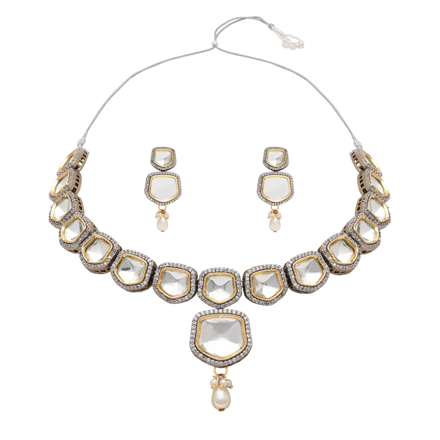 Phiroza Polki Kundan Neckpiece