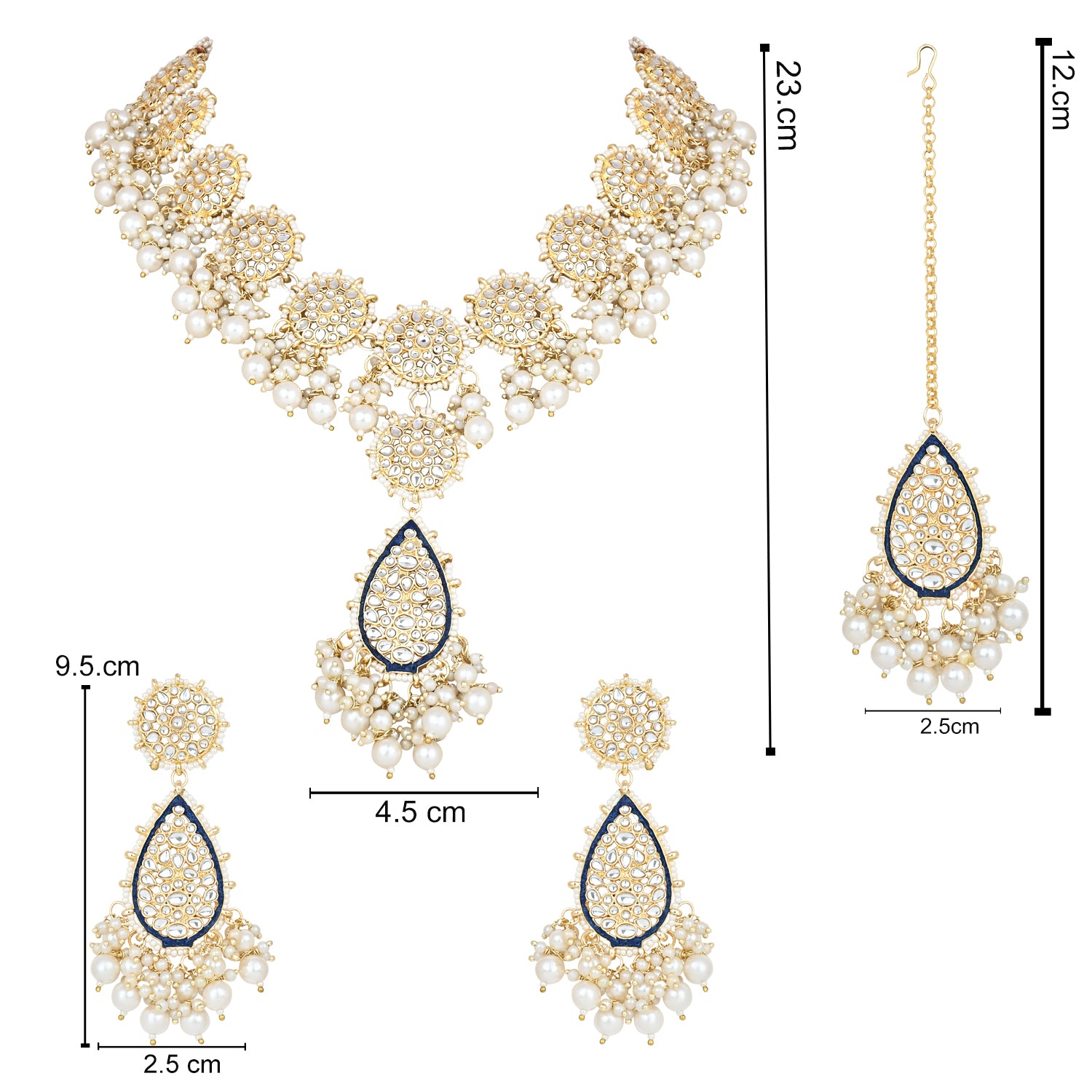 Jannat Blue Necklace Set