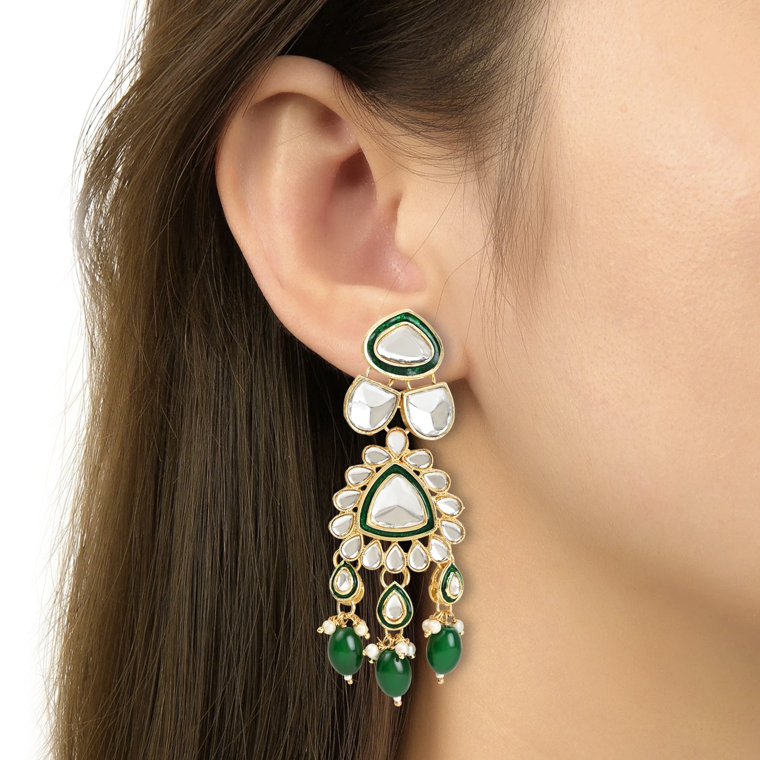 Jineshvi Green Choker Set
