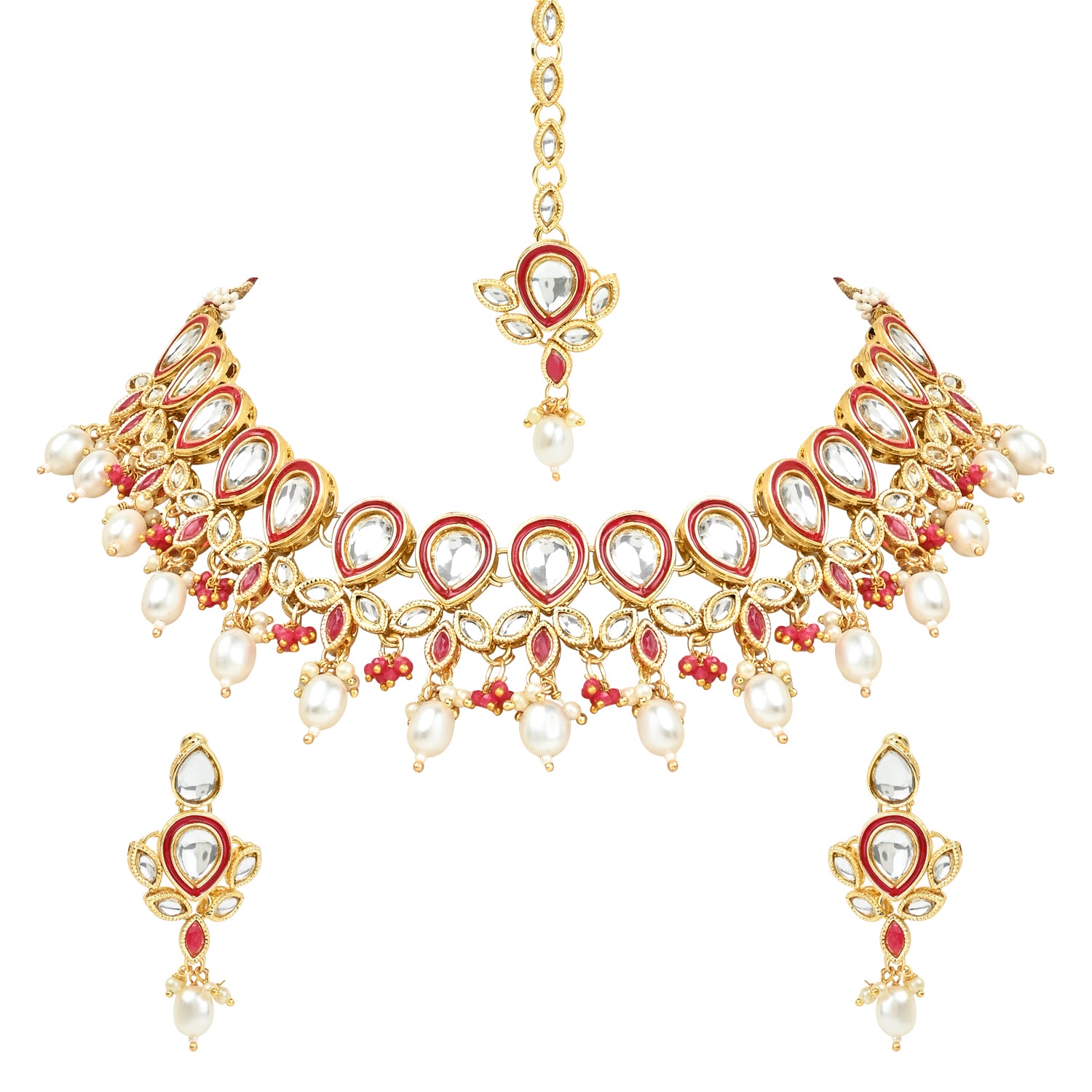 Pragati Pink Choker Set
