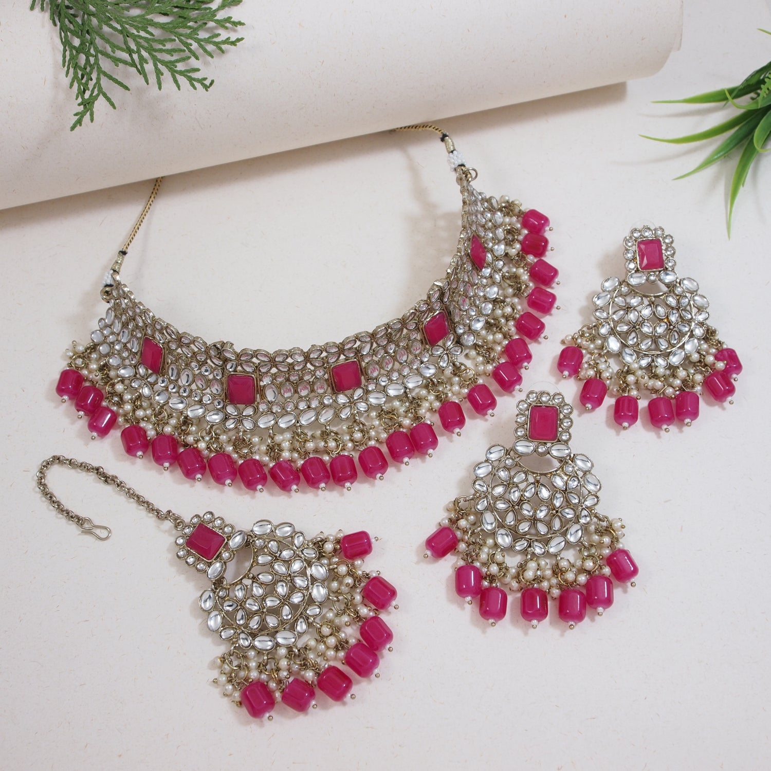 Parinaaz Pink Choker