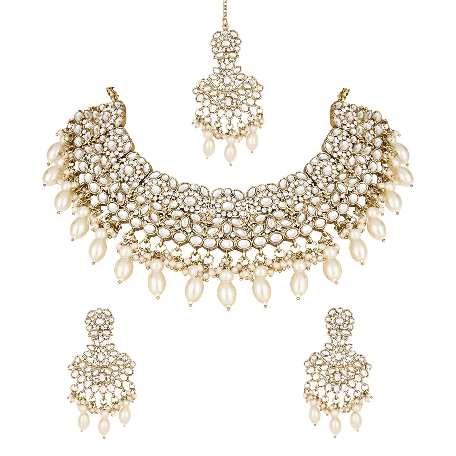 Krishi White Choker