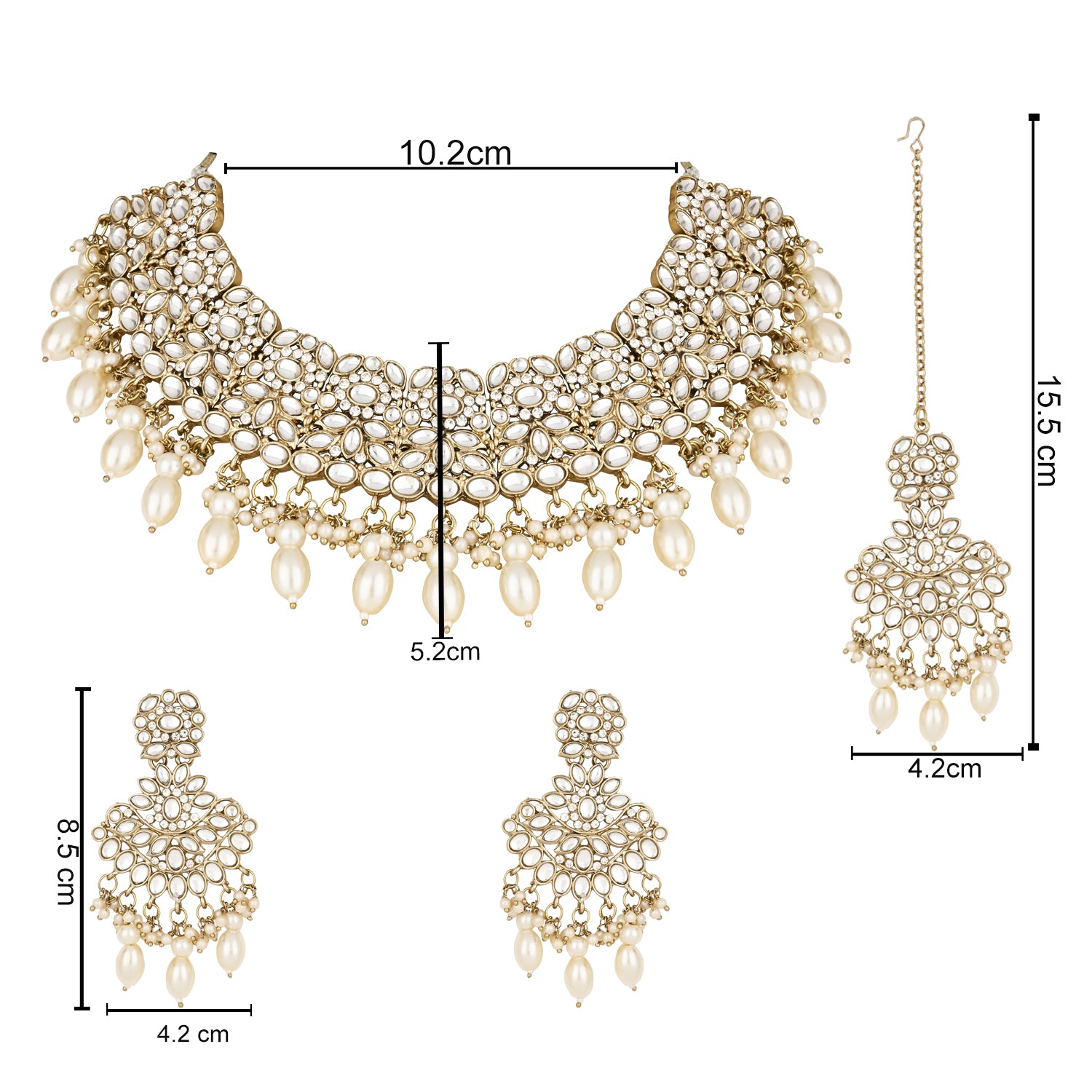 Krishi White Choker