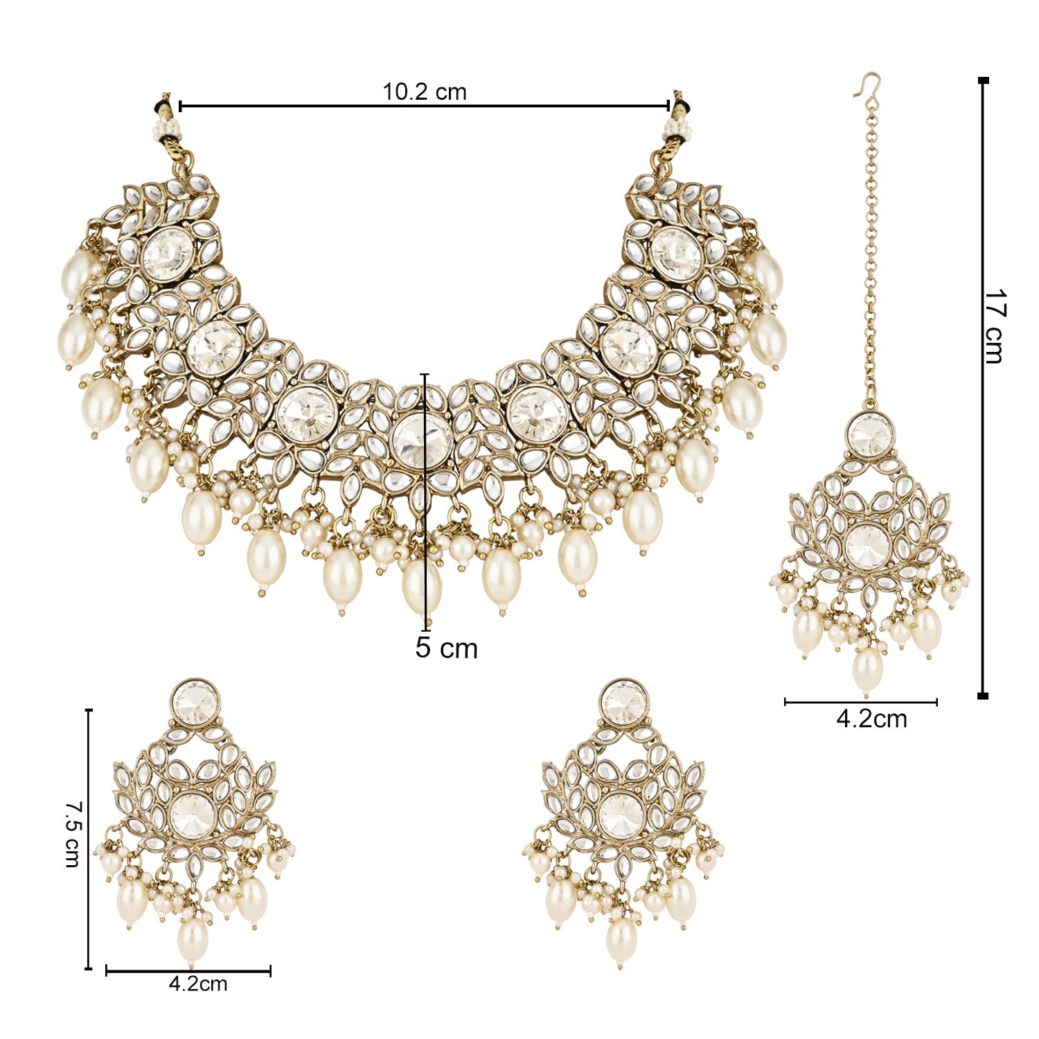 Geet White Choker
