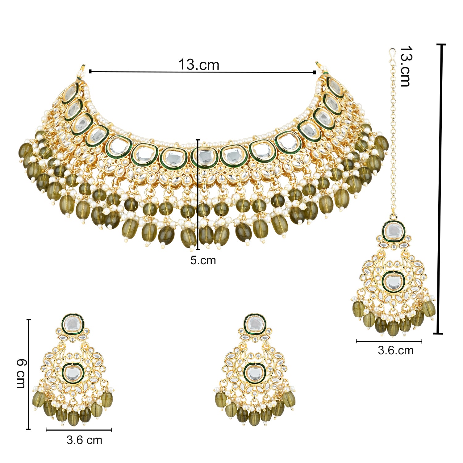 Abhilasha Mehendi Jewellery Set