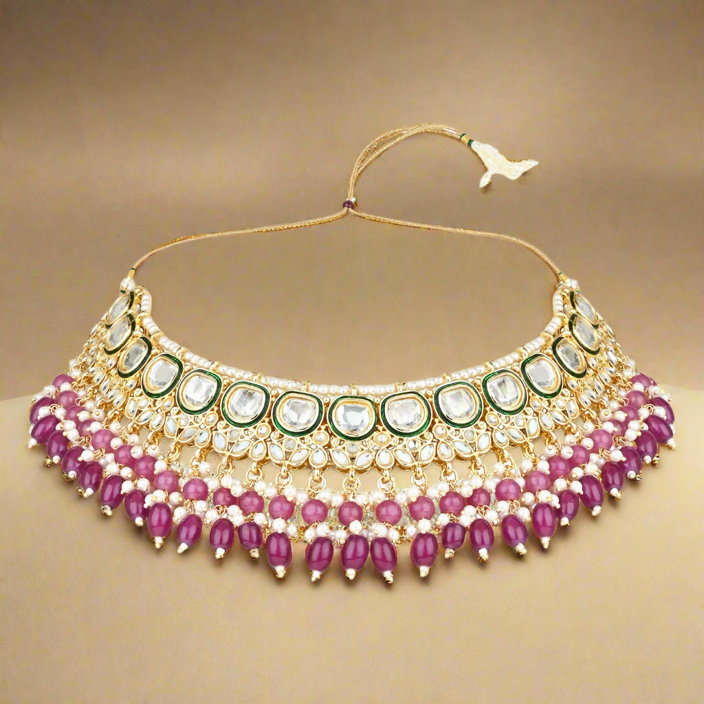 Abhilasha Wine Jewellery SEt