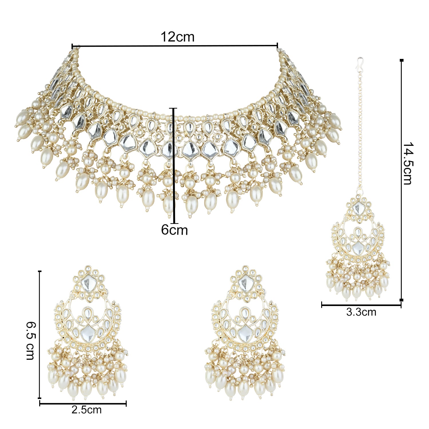 Devyani White Choker