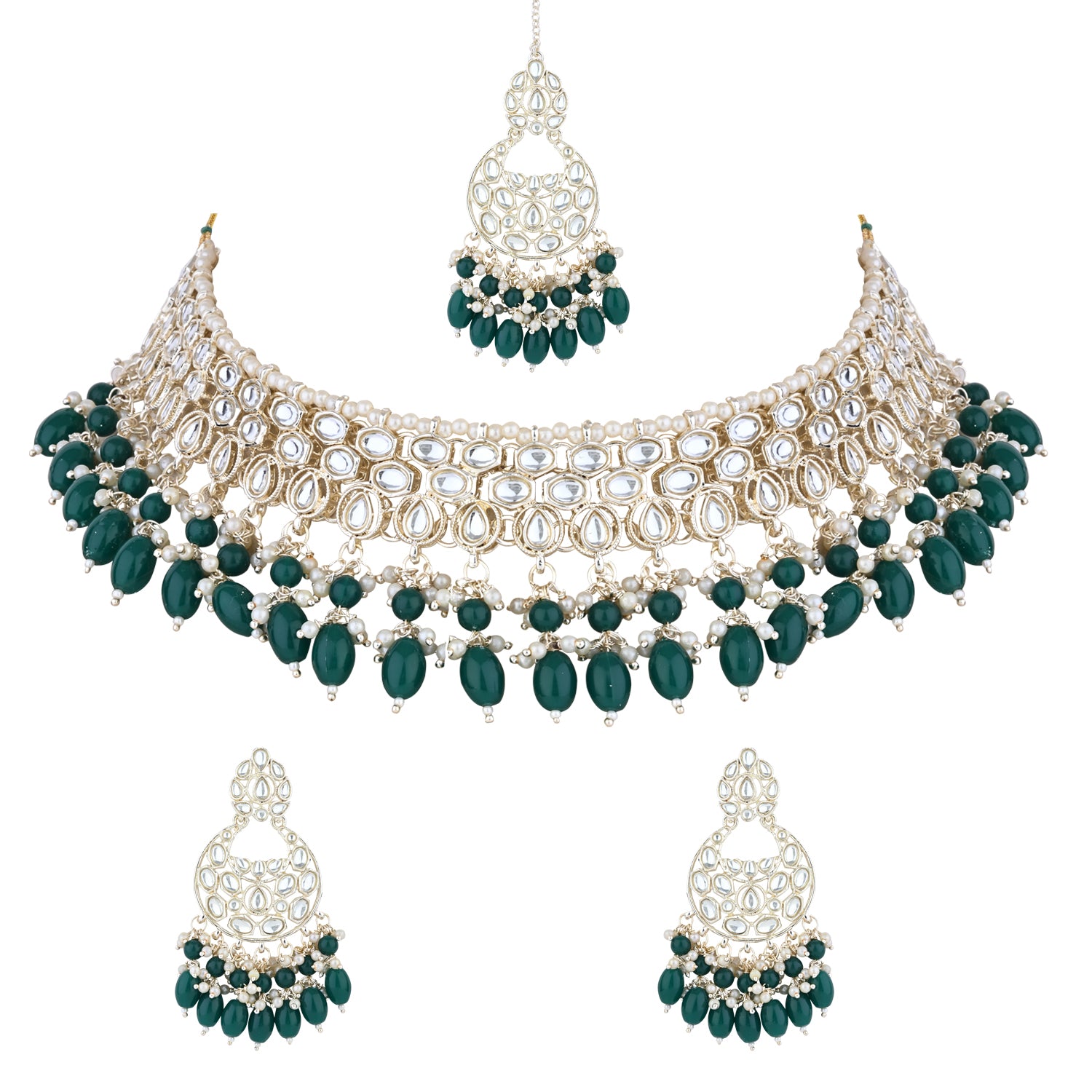 Sharmila Green Jewellery Set