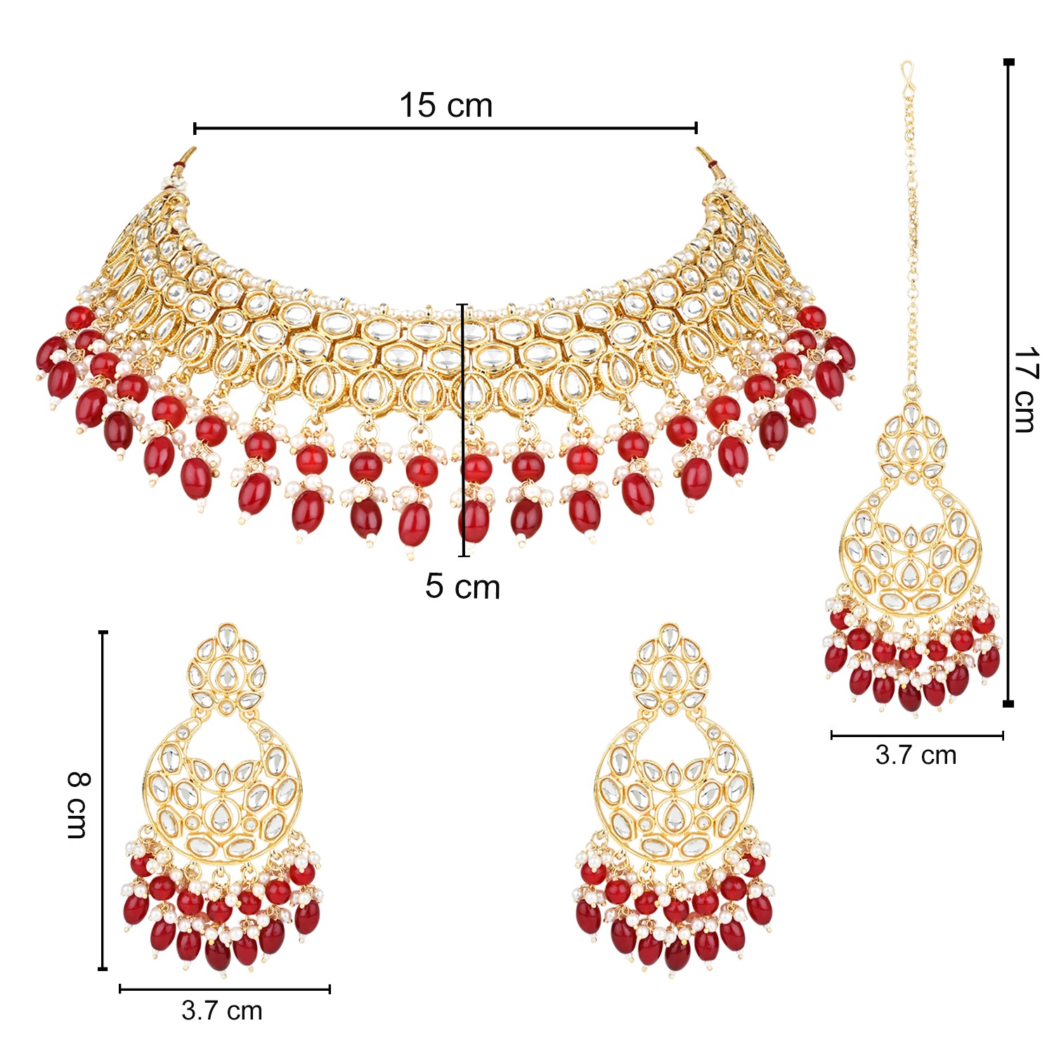 Sharmila Maroon Choker