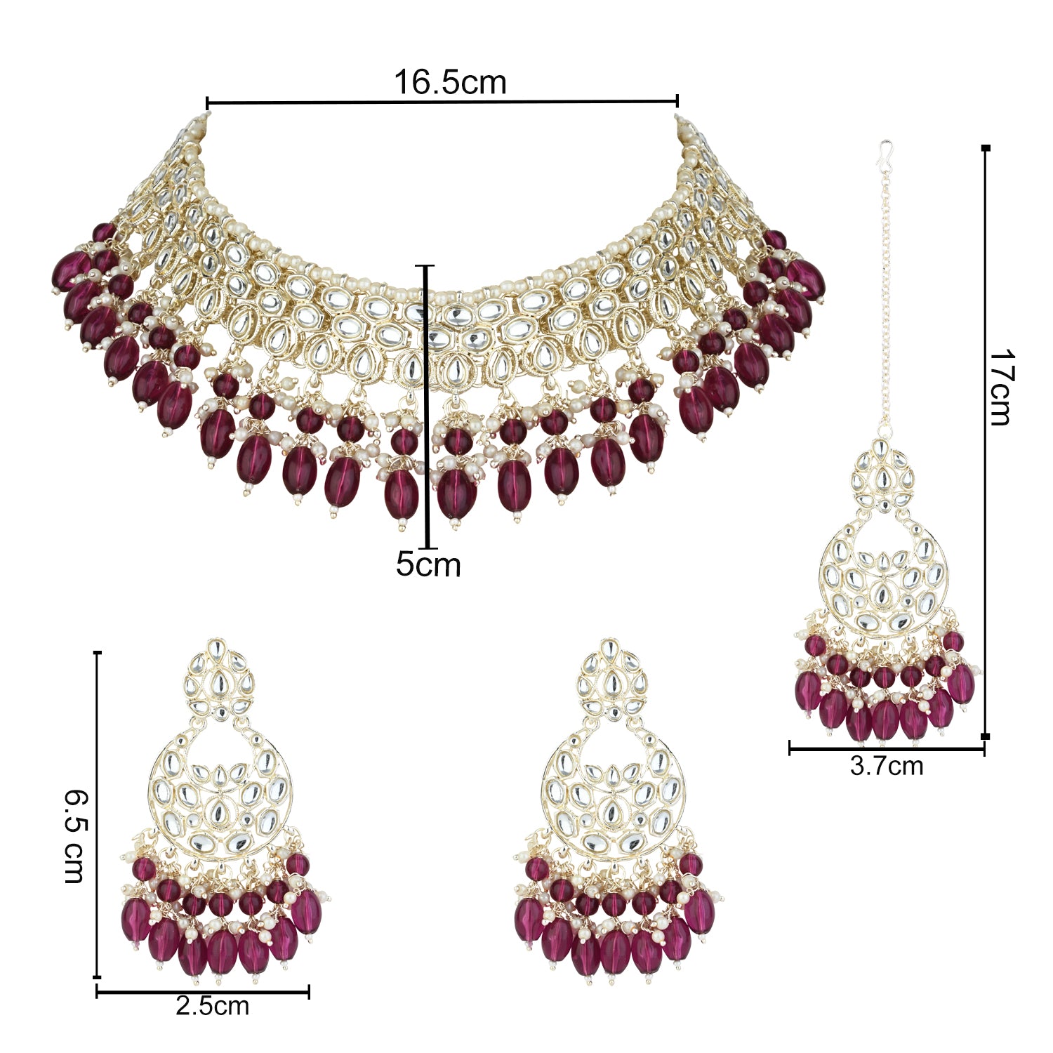 Sharmila Wine Jewellery Set