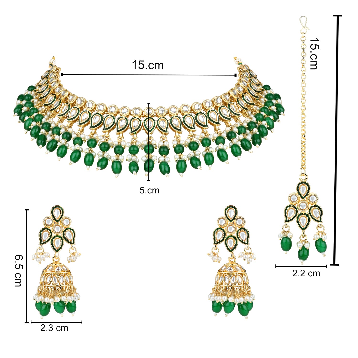 Madhu Green Choker