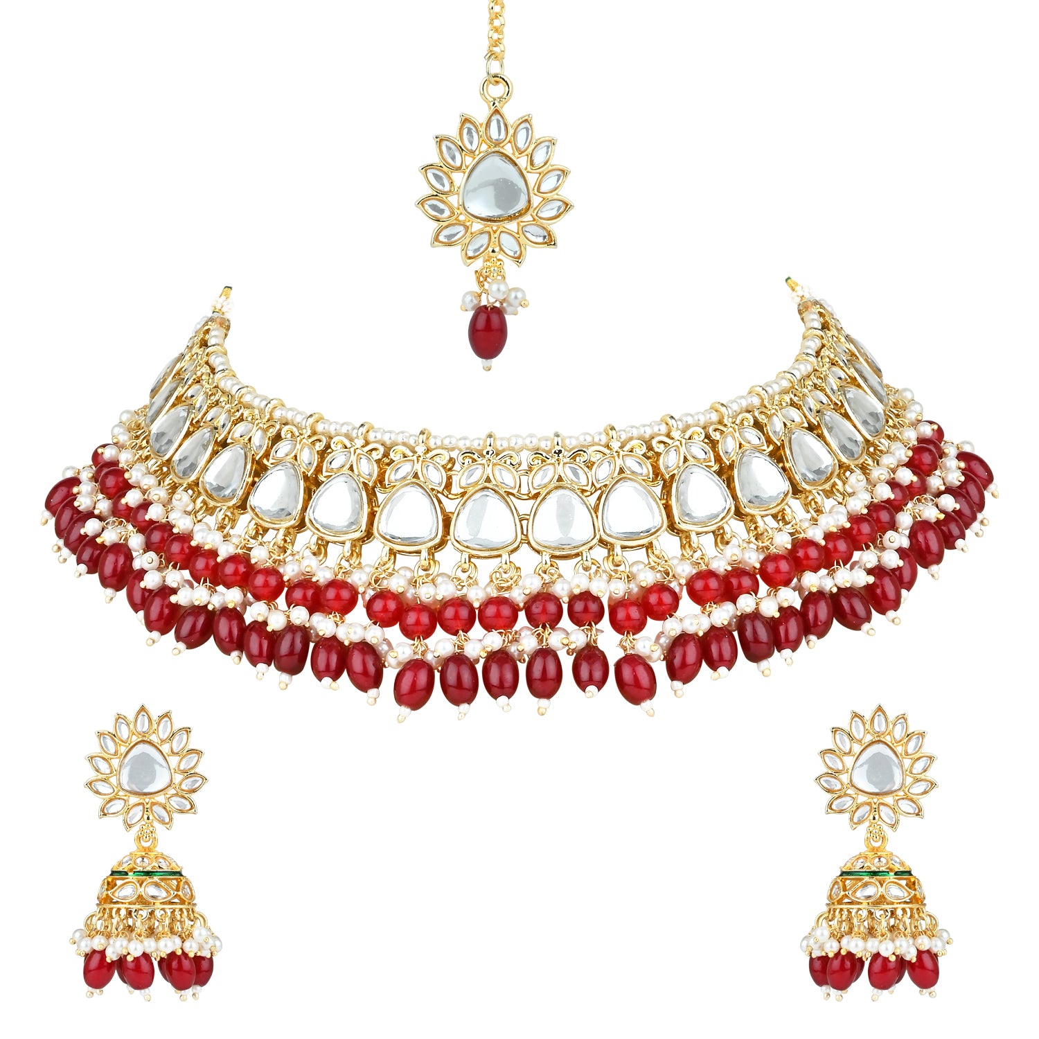 Megha Maroon Choker