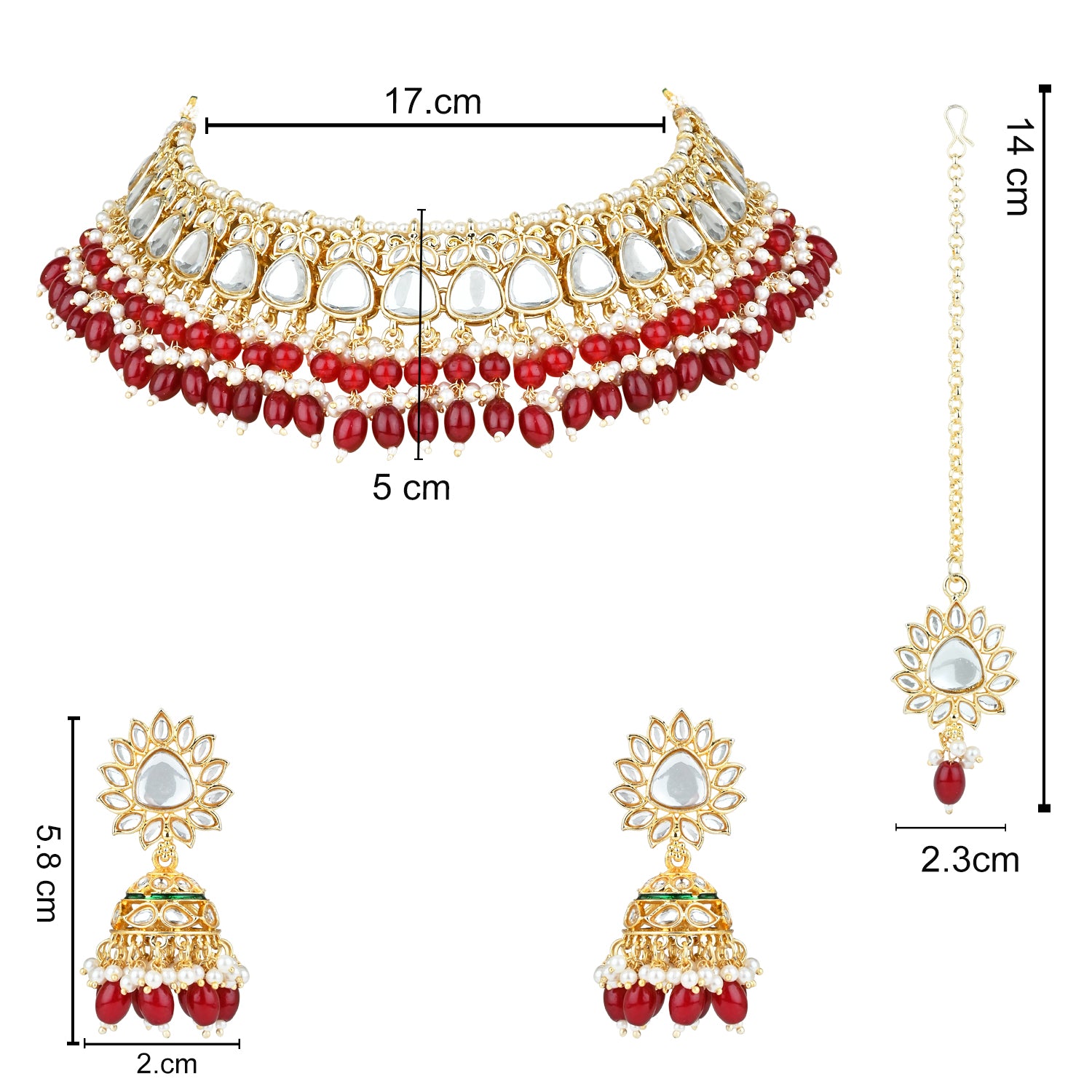 Megha Maroon Choker